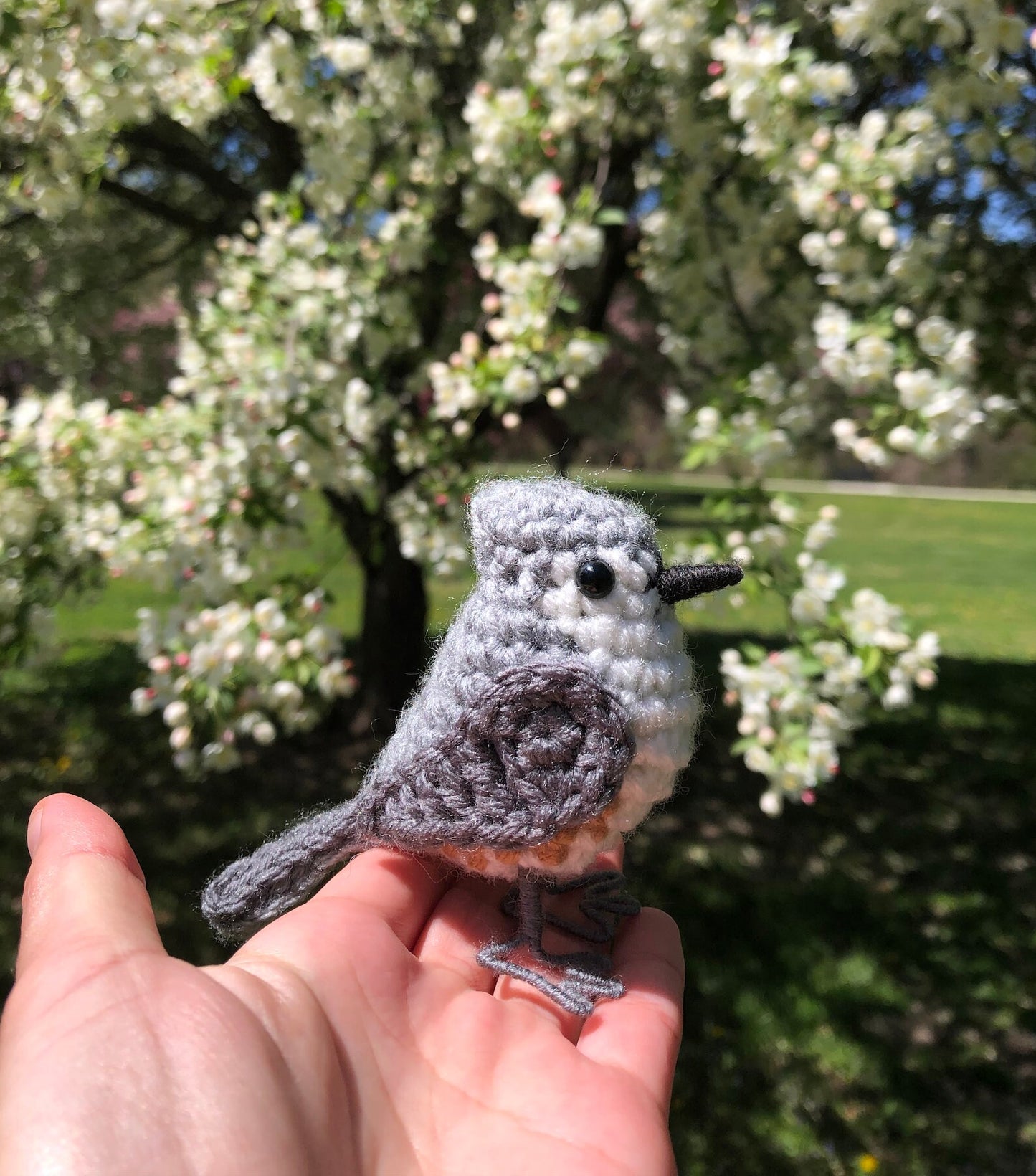 Tufted Titmouse Written Crochet Pattern | DIGITAL PDF