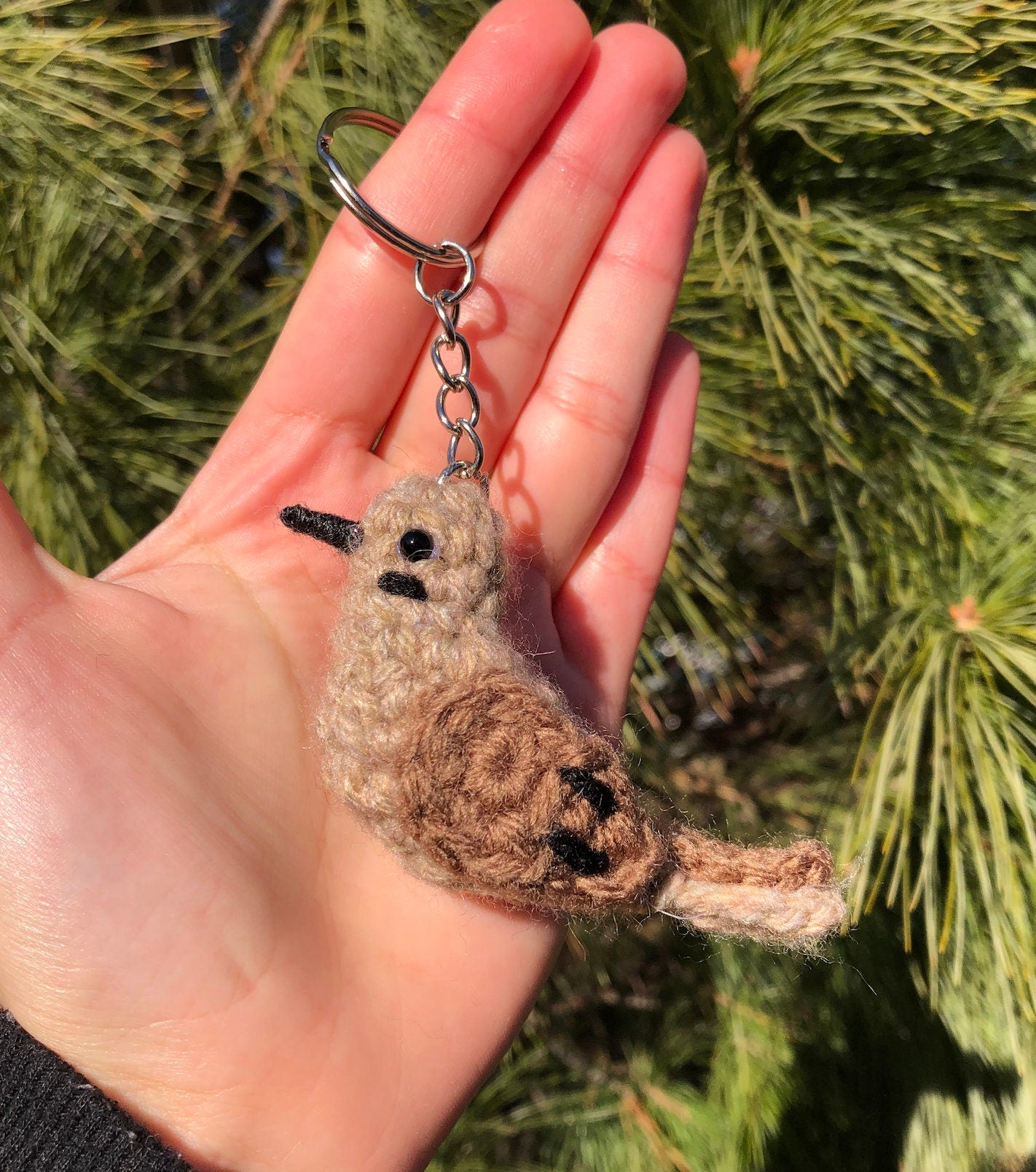 Tiny Birdies Mourning Dove Keychain