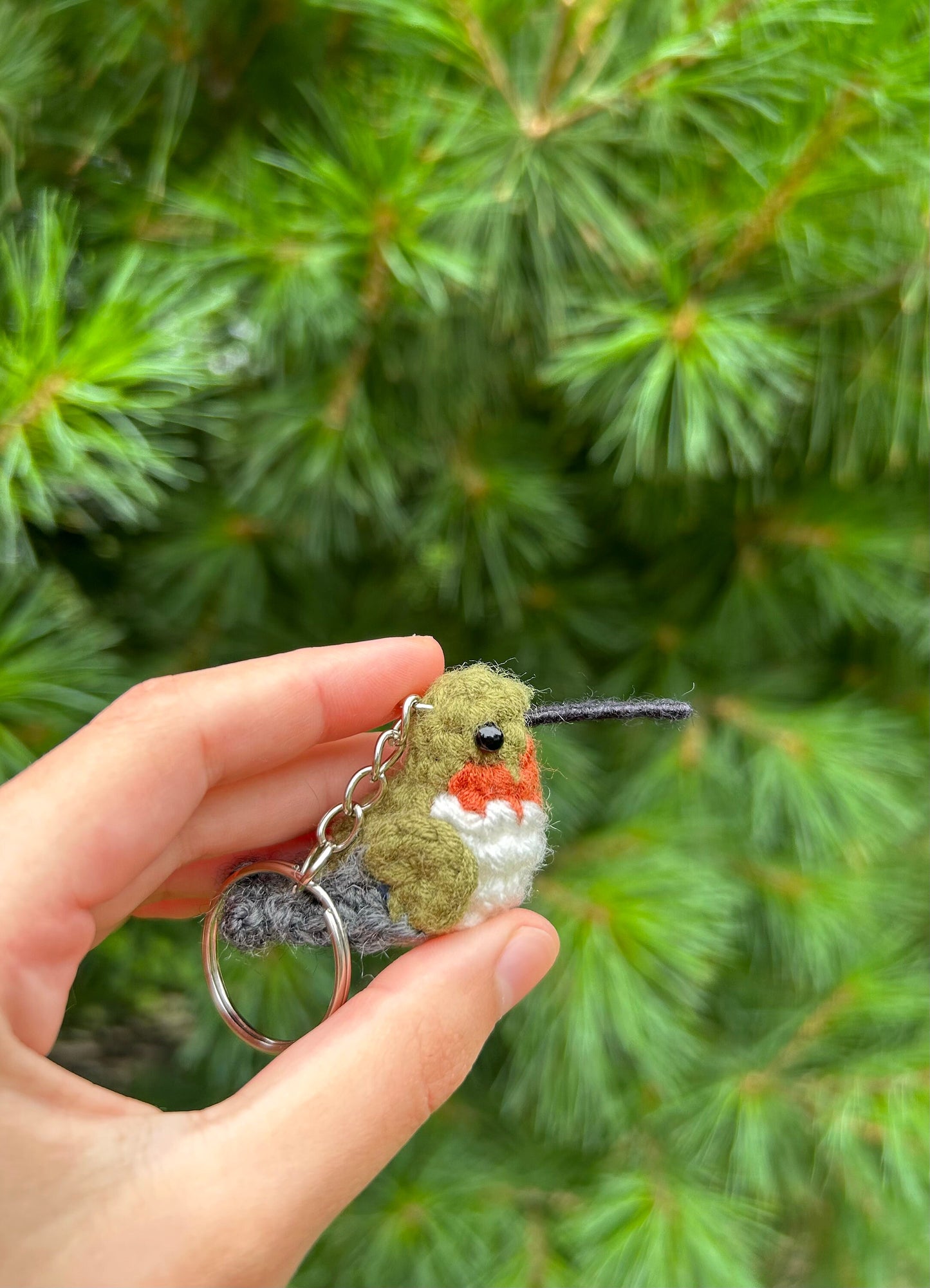 Tiny Birdies Hummingbird Keychain