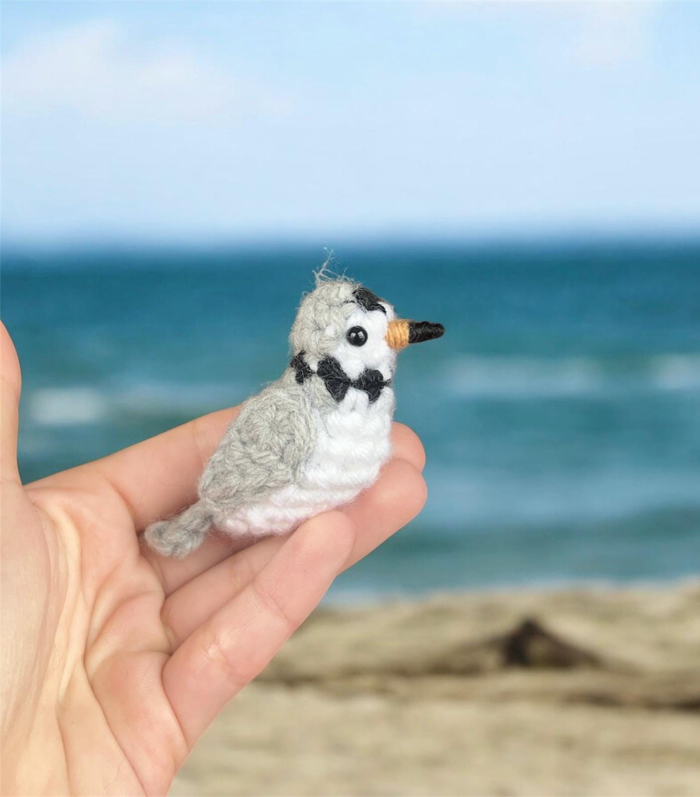 Tiny Birdies Piping Plover Keychain