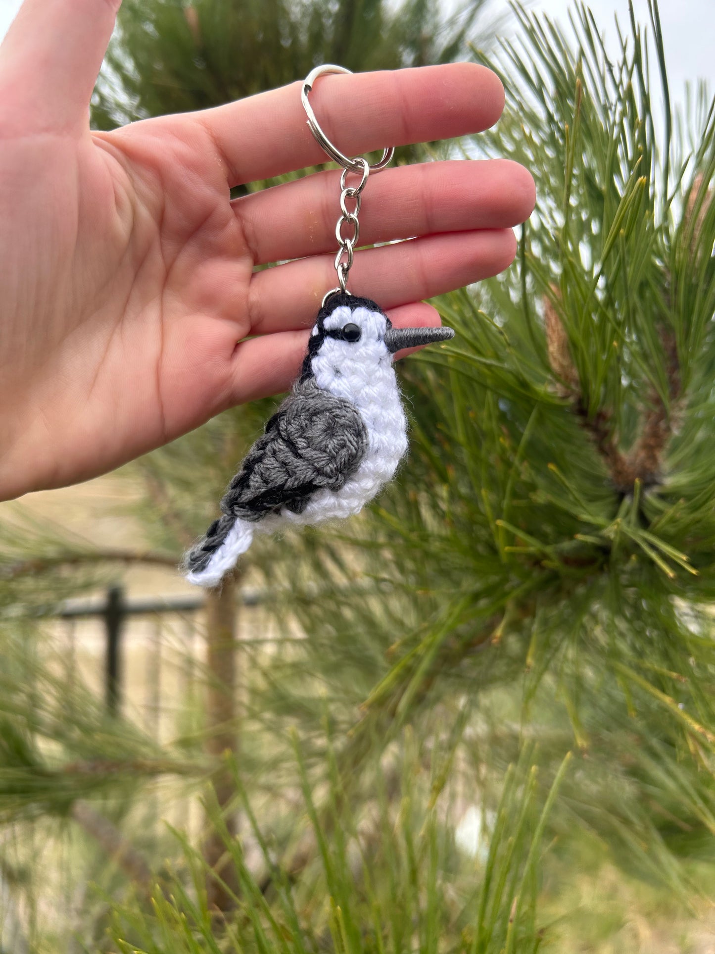 Tiny Birdies White-breasted Nuthatch Keychain