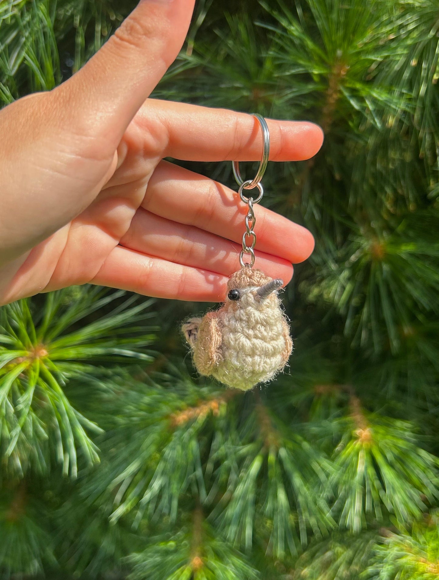 Tiny Birdies Wren Keychain