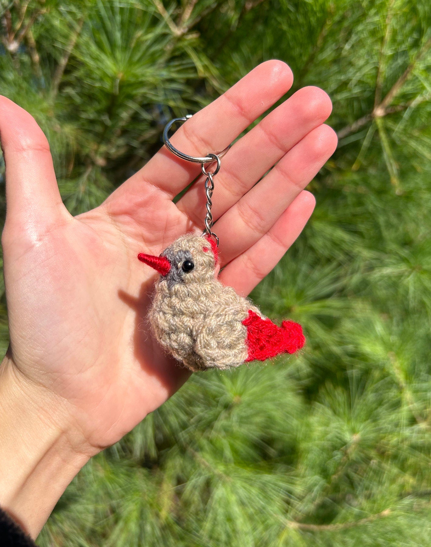 Tiny Birdies Female Cardinal Written Crochet Pattern | DIGITAL PDF
