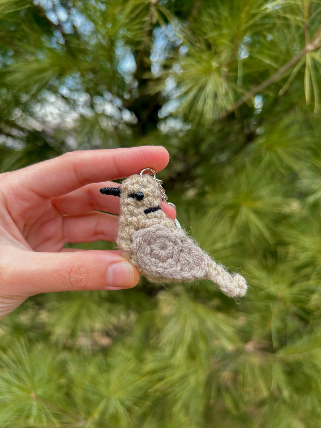 Tiny Birdies Ring-necked Dove Keychain