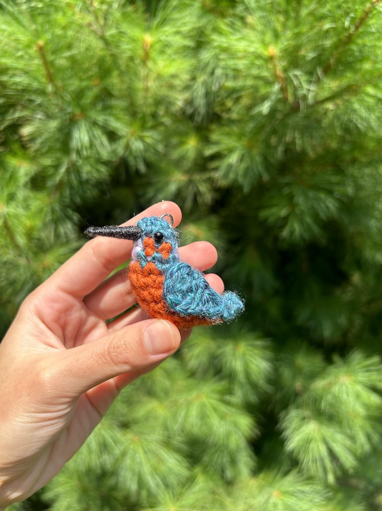 Tiny Birdies Kingfisher Keychain
