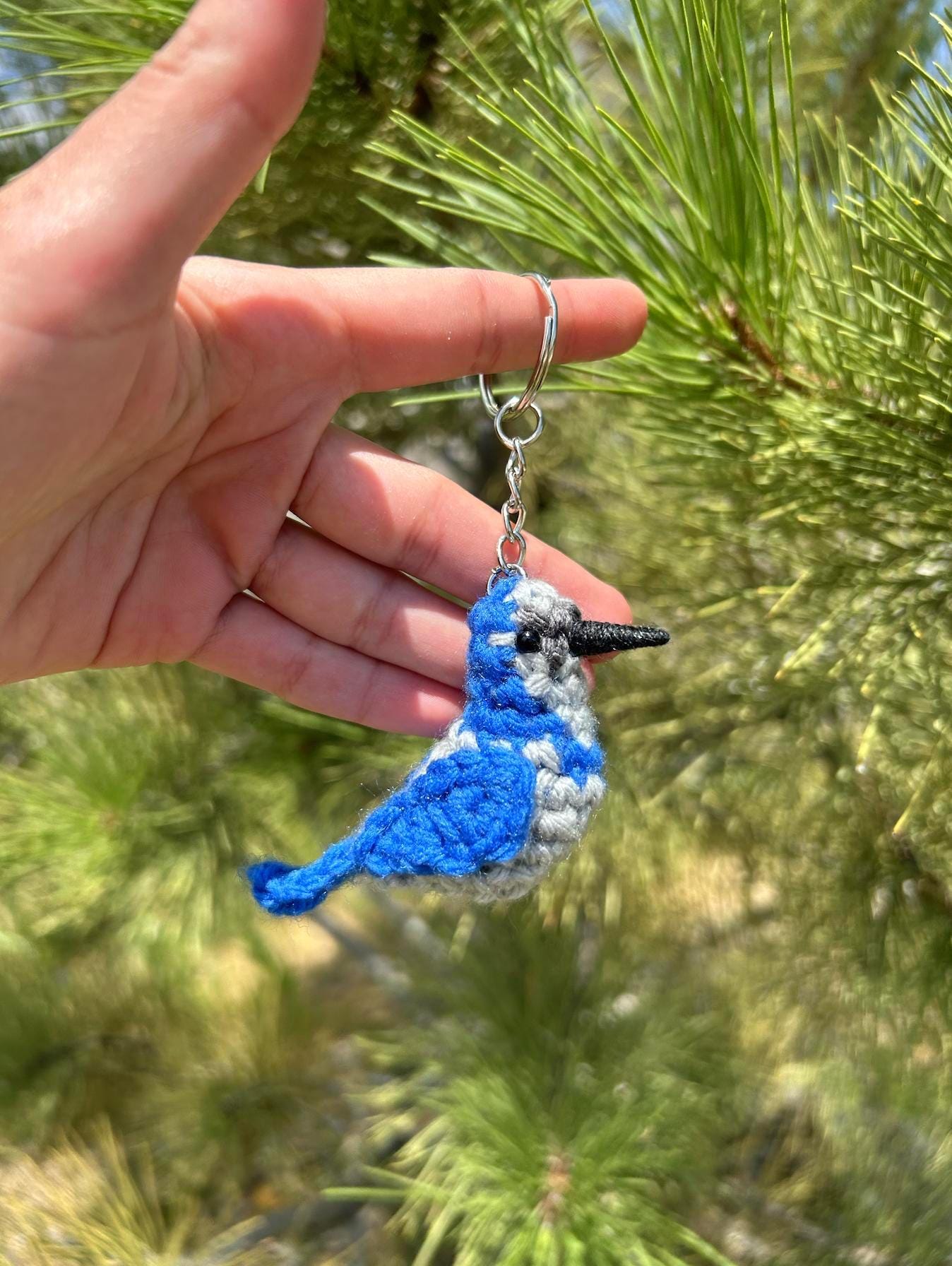 Tiny Birdies Scrub Jay Written Crochet Pattern | DIGITAL PDF