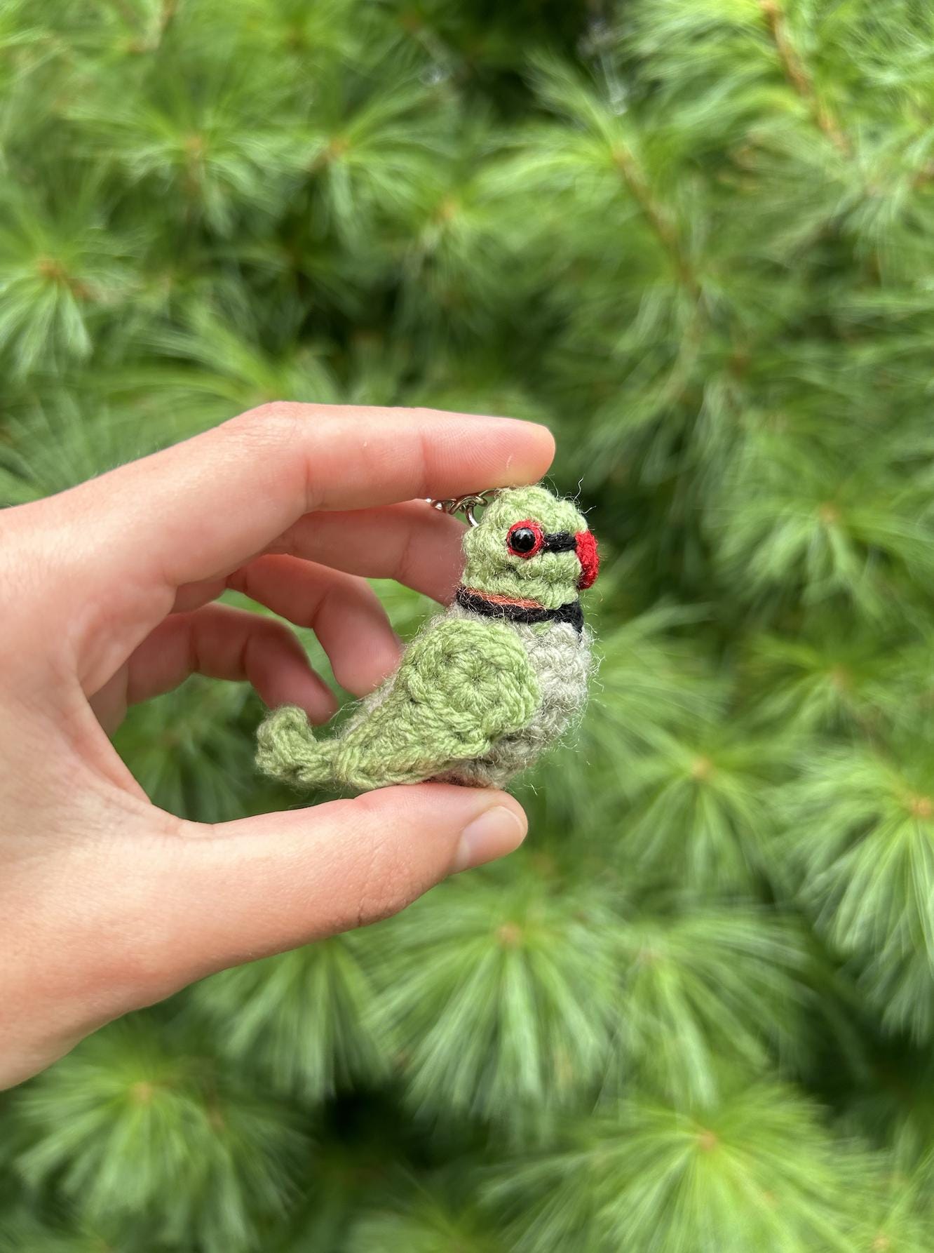Tiny Birdies Rose-ringed Parakeet Written Crochet Pattern | DIGITAL PDF