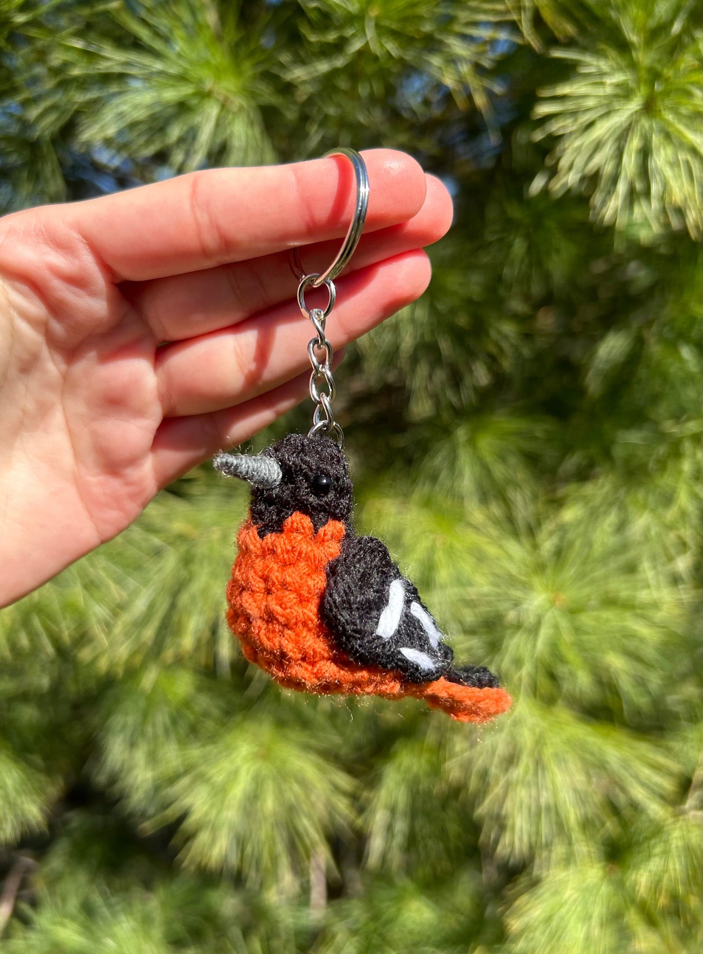 Tiny Birdies Oriole Keychain