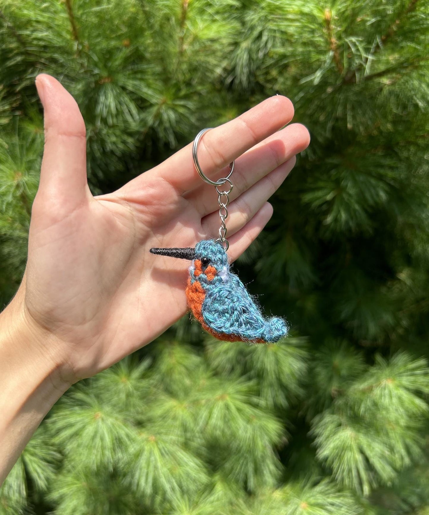 Tiny Birdies Kingfisher Written Crochet Pattern | DIGITAL PDF