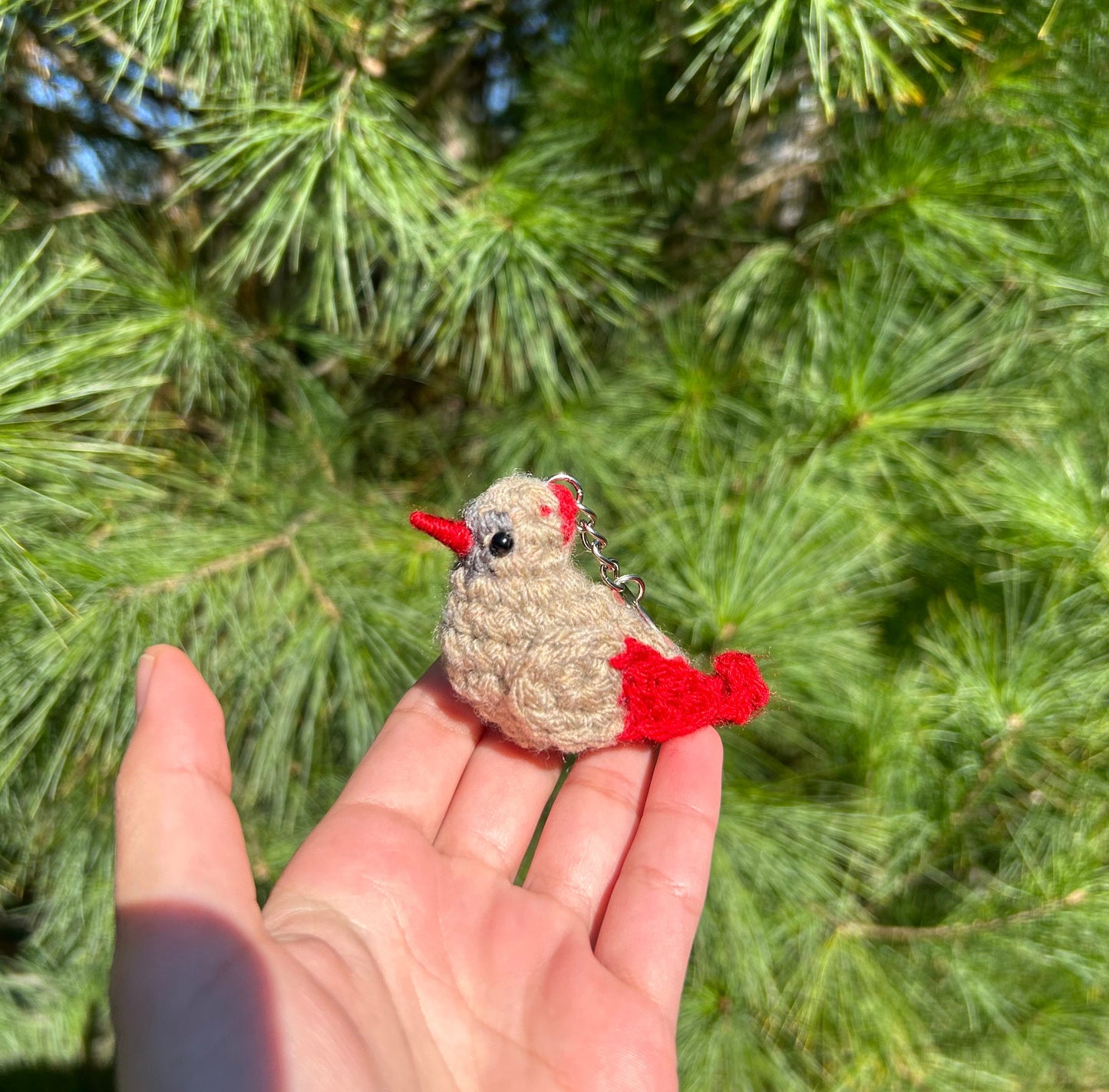 Tiny Birdies Female Cardinal Written Crochet Pattern | DIGITAL PDF