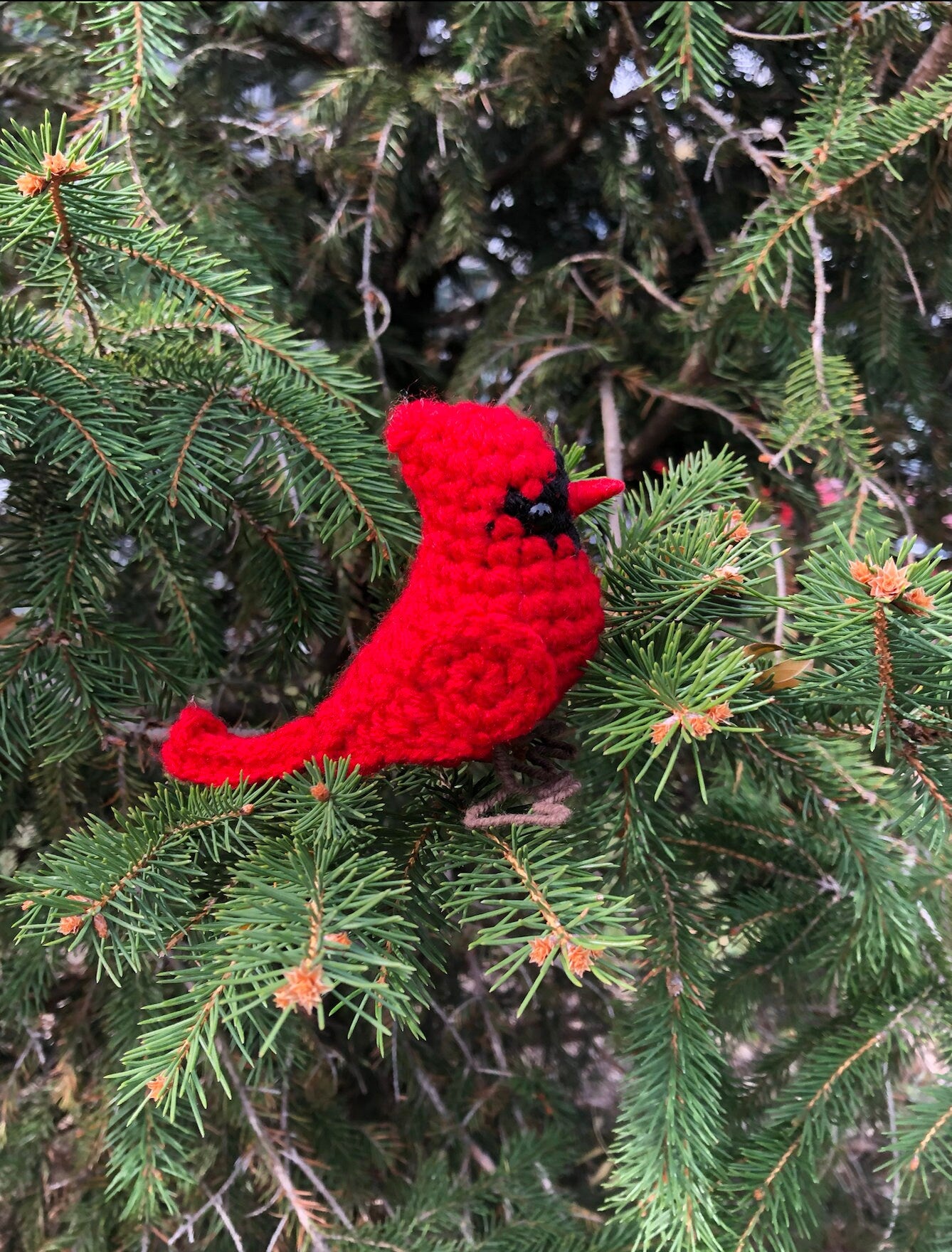 Little Cardinal Written Crochet Pattern | DIGITAL PDF