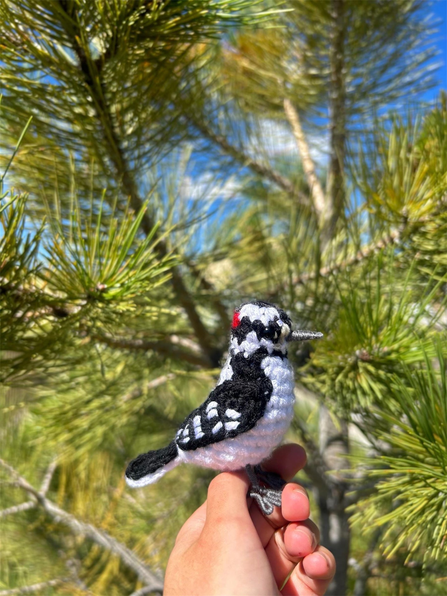 Downy Woodpecker Written Crochet Pattern | DIGITAL PDF