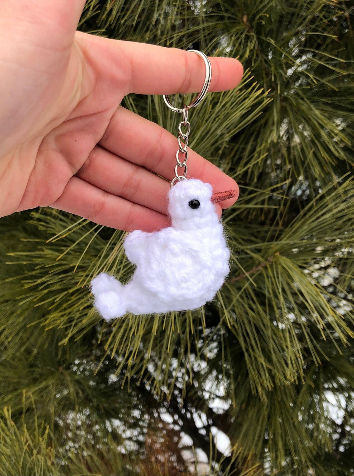 Tiny Birdies White Dove Written Crochet Pattern | DIGITAL PDF