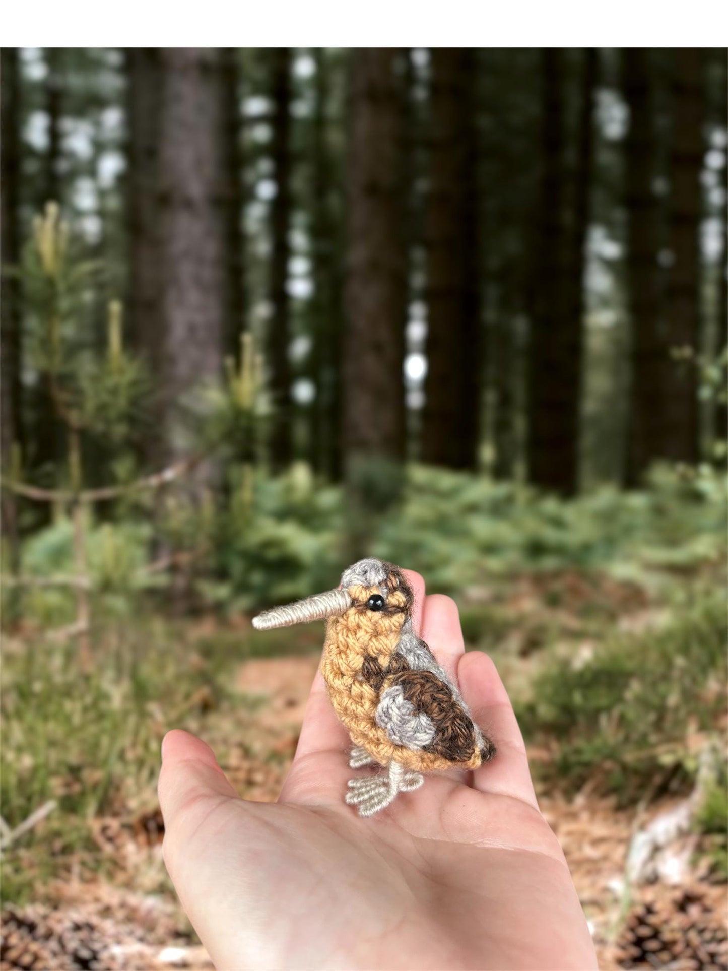 Tiny Birdies Woodcock Keychain