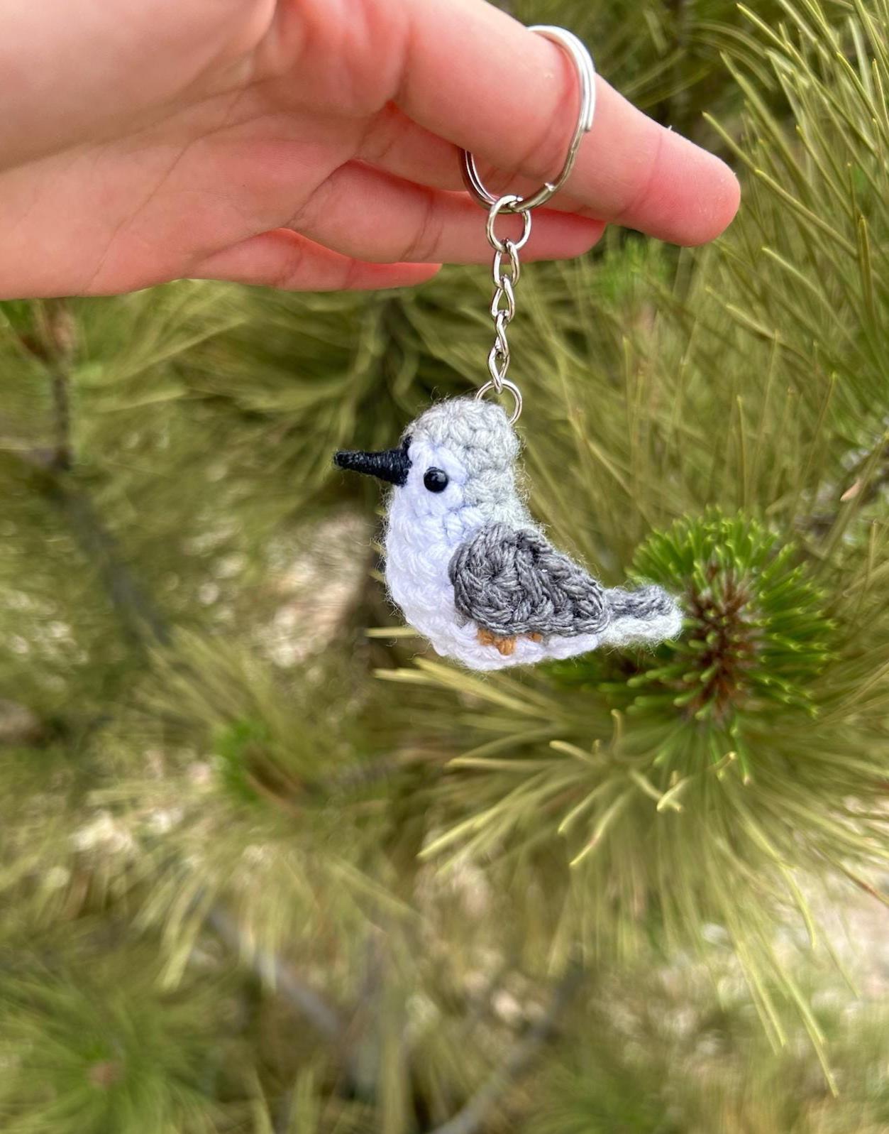 Tiny Birdies Tufted Titmouse Keychain