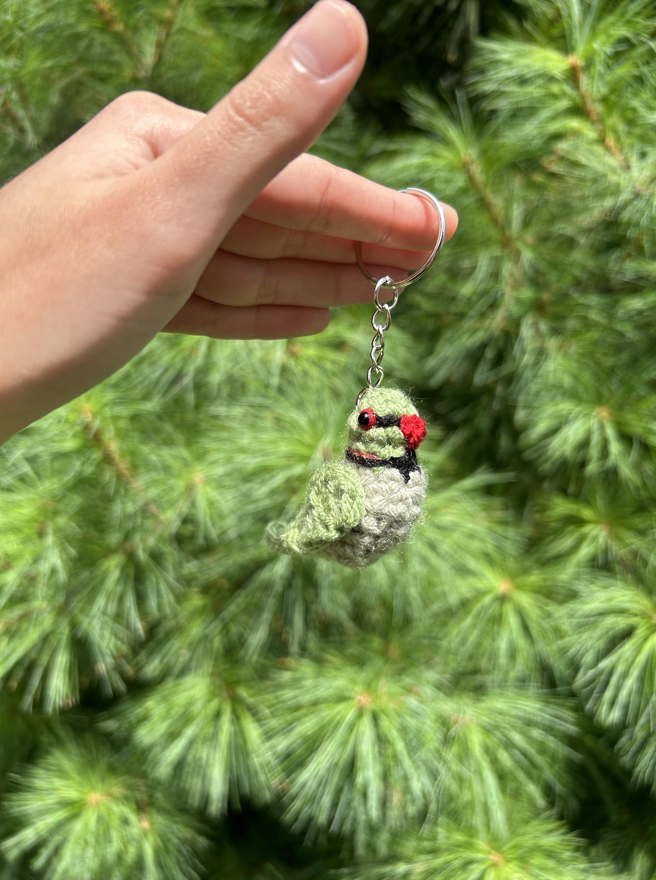 Tiny Birdies Rose-ringed Parakeet Written Crochet Pattern | DIGITAL PDF