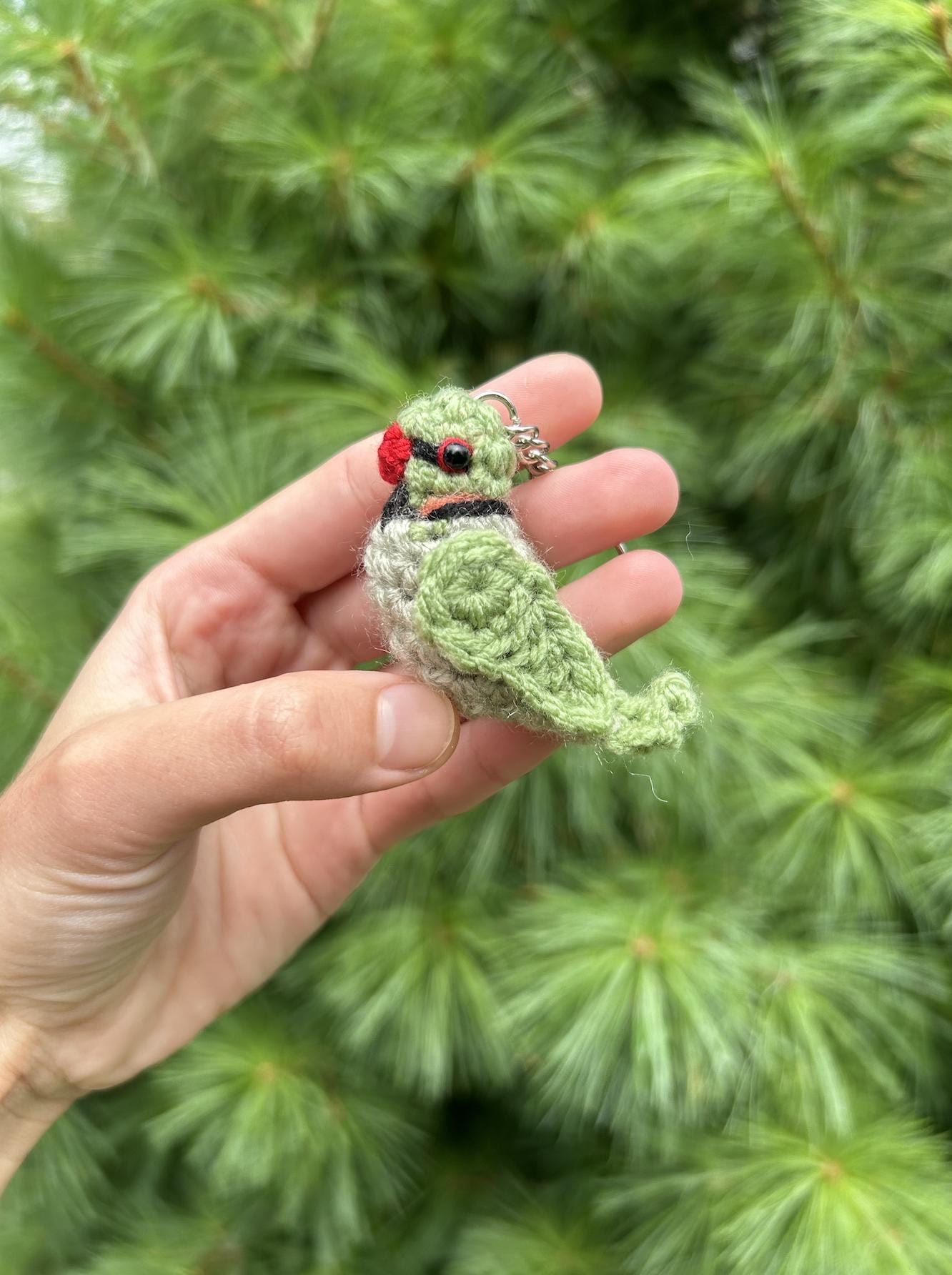 Tiny Birdies Rose-ringed Parakeet Written Crochet Pattern | DIGITAL PDF