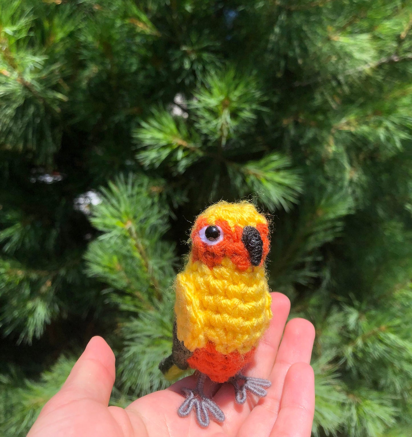 Sun Conure Written Crochet Pattern | DIGITAL PDF