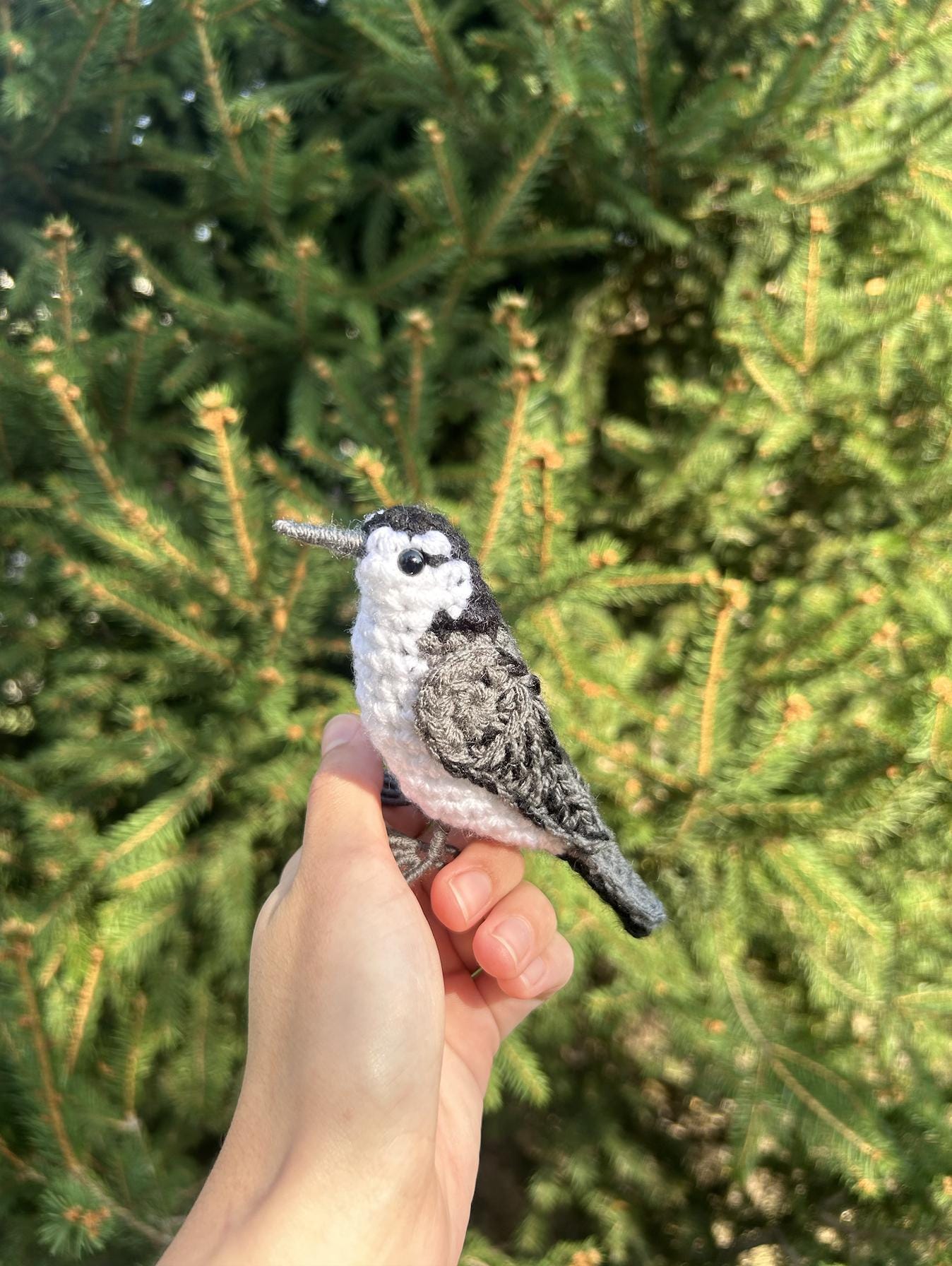 White-breasted Nuthatch Written Crochet Pattern | DIGITAL PDF