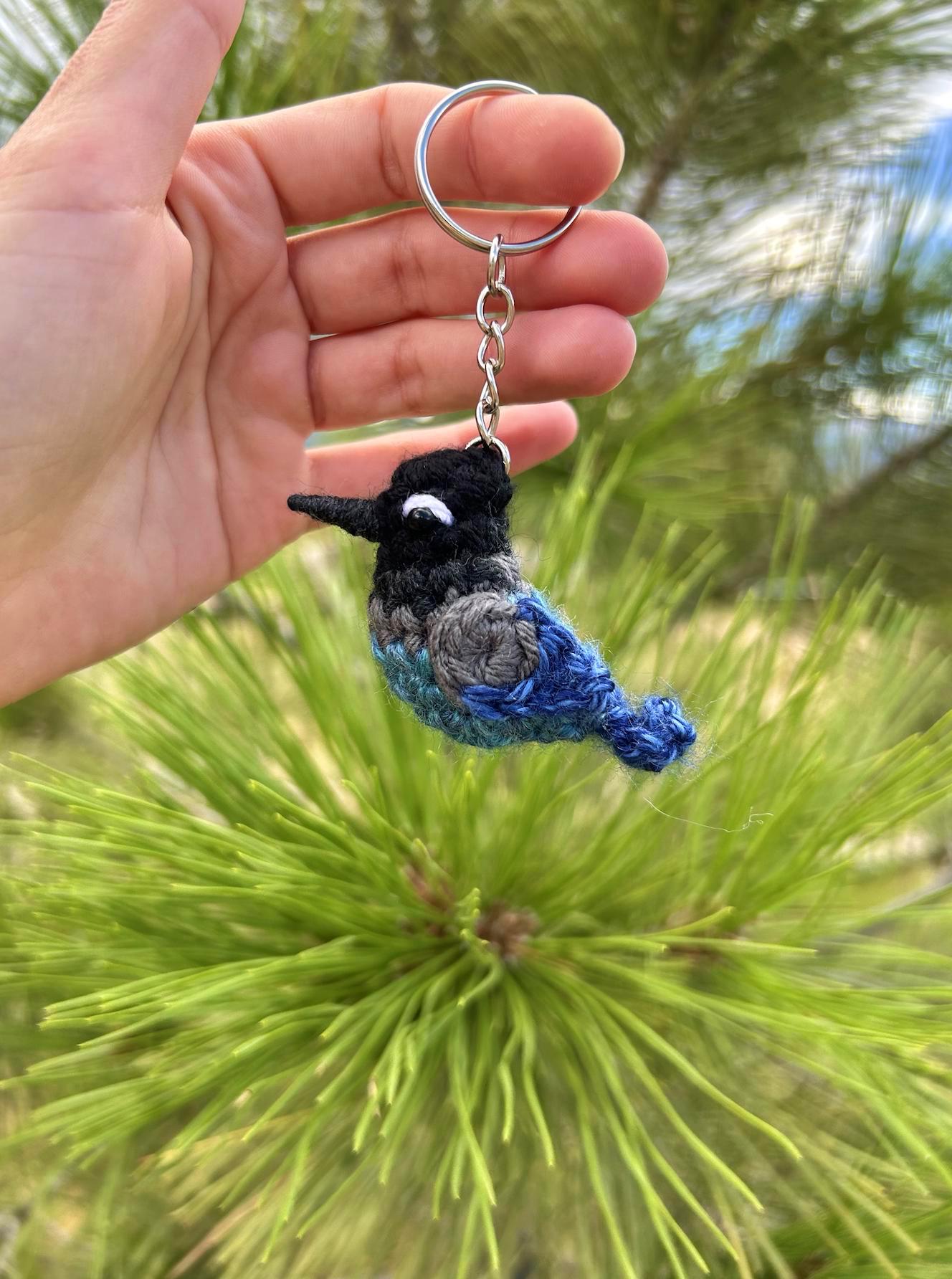 Tiny Birdies Steller's Jay Written Crochet Pattern | DIGITAL PDF