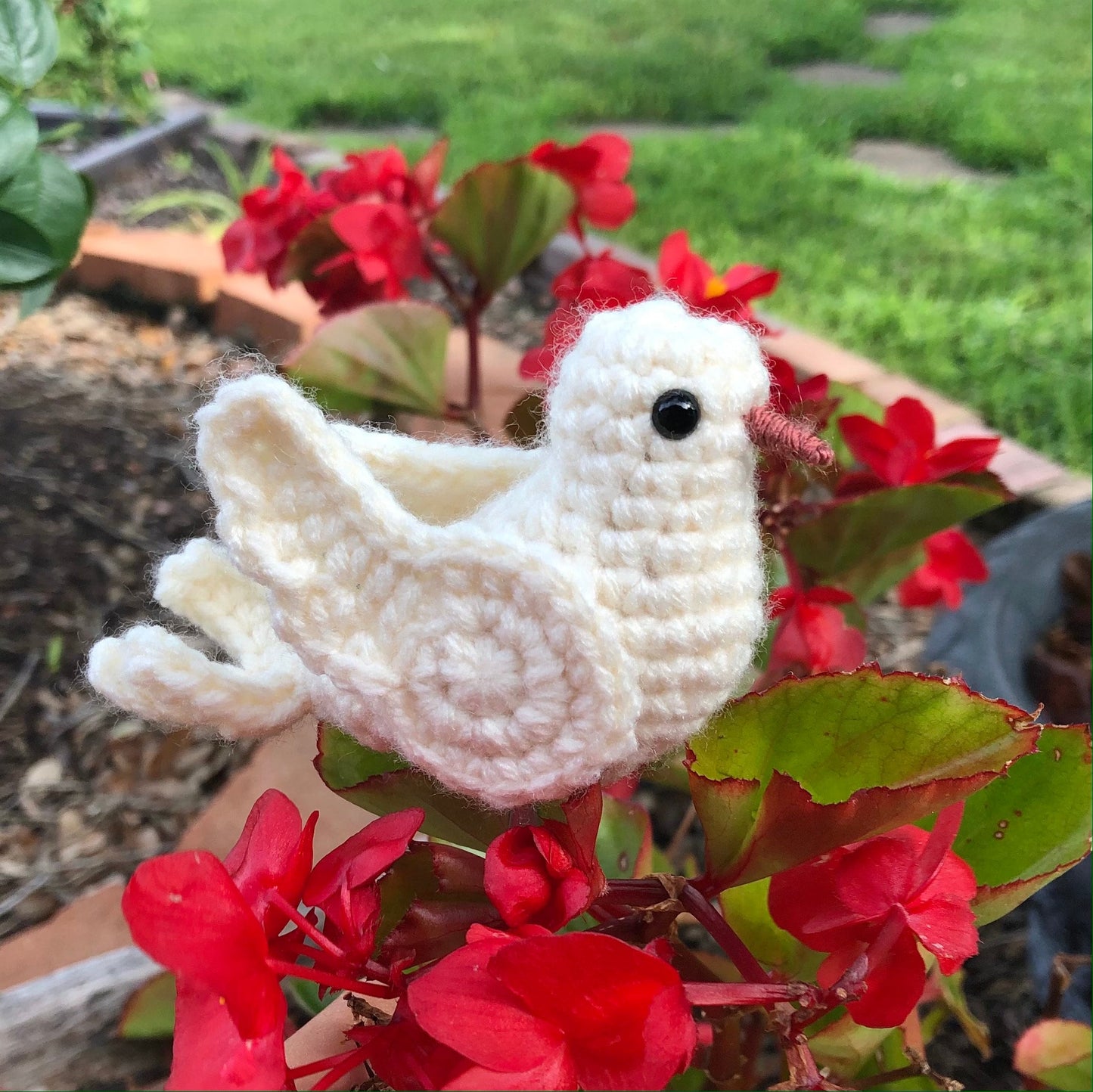 White Peace Dove Written Crochet Pattern | DIGITAL PDF