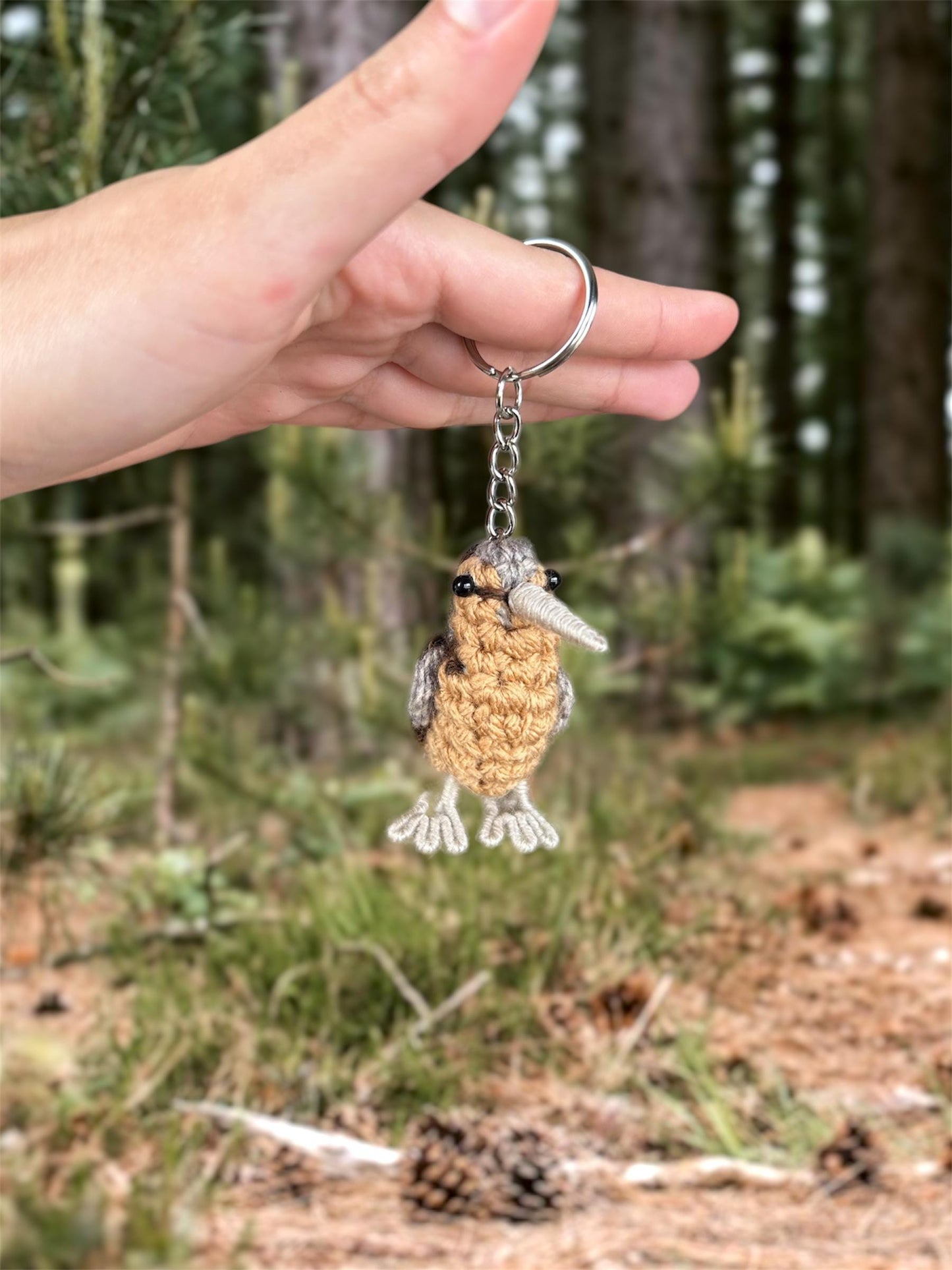 Tiny Birdies Woodcock Keychain