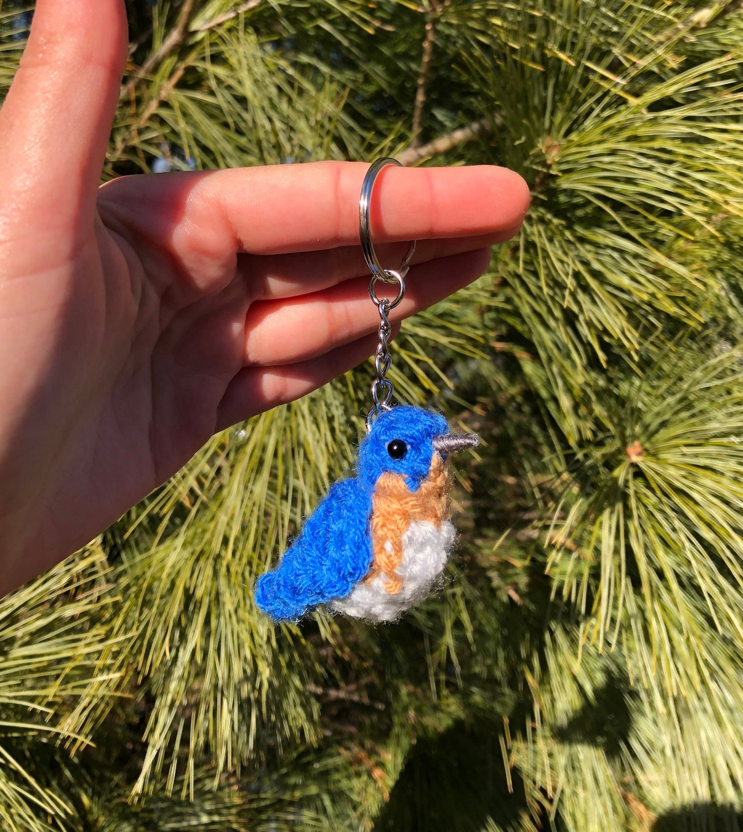 Tiny Birdies Bluebird Keychain