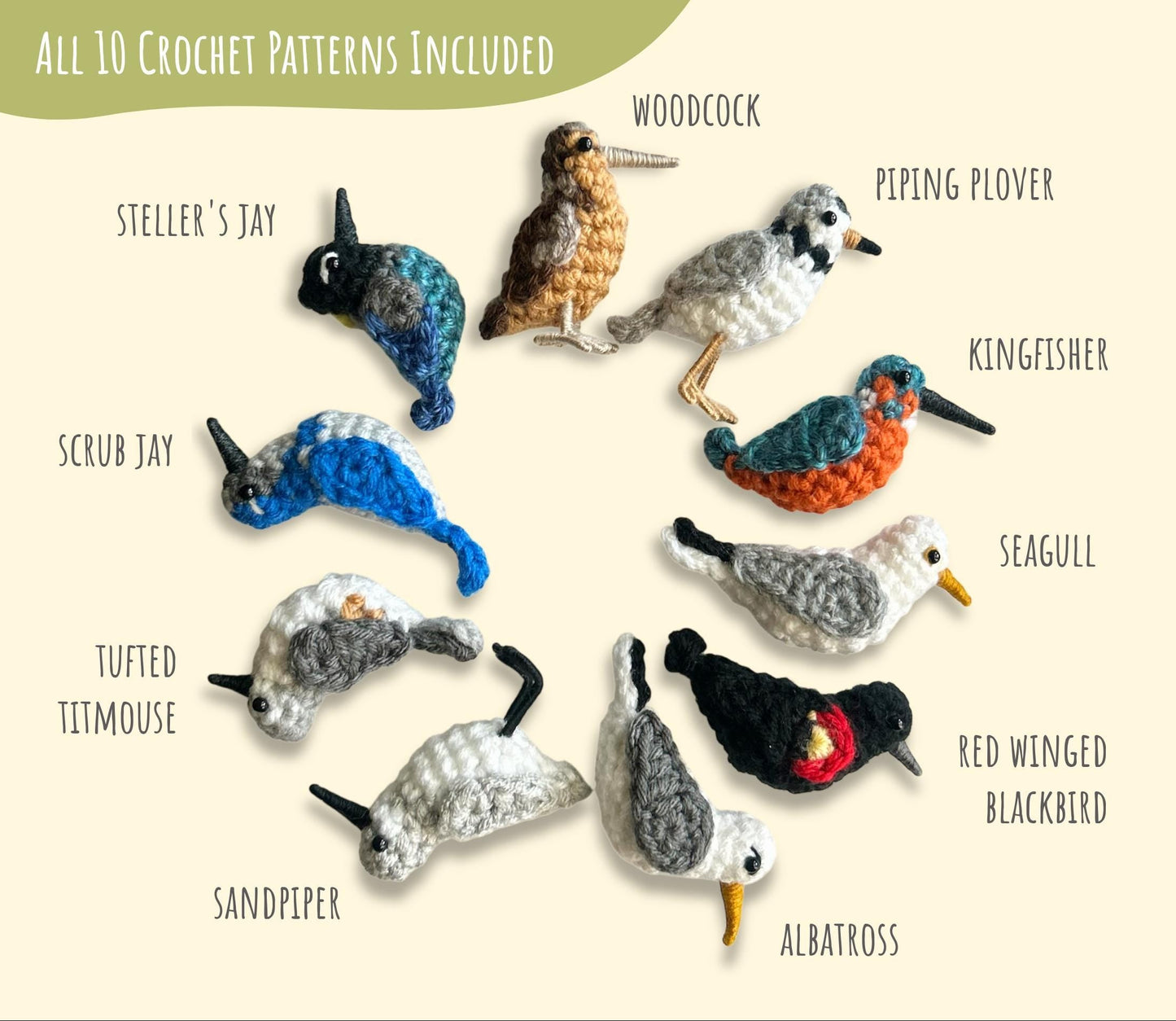 Tiny Birdies Crochet Pattern Collection Vol 4 | DIGITAL PDF