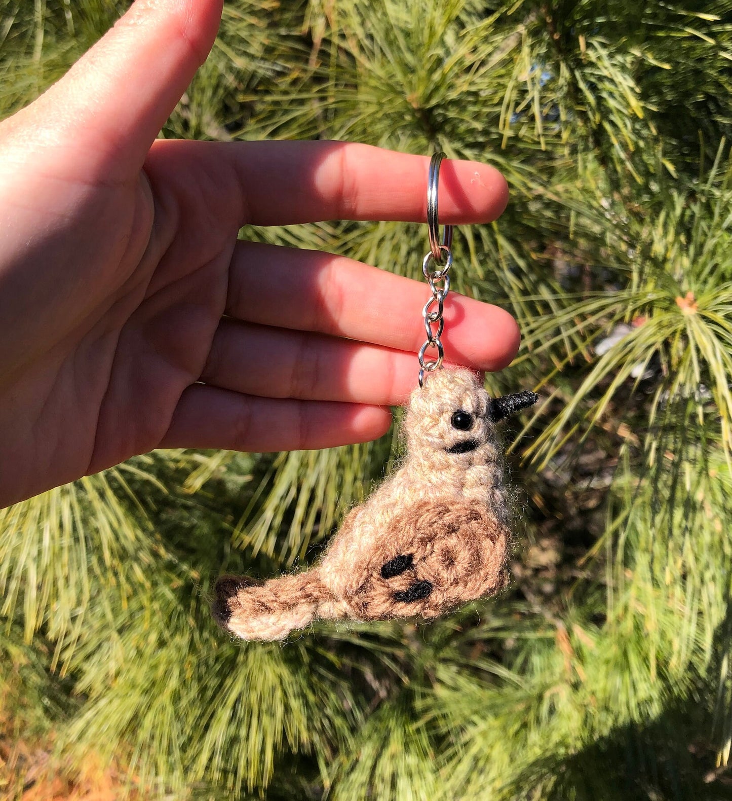 Tiny Birdies Mourning Dove Keychain