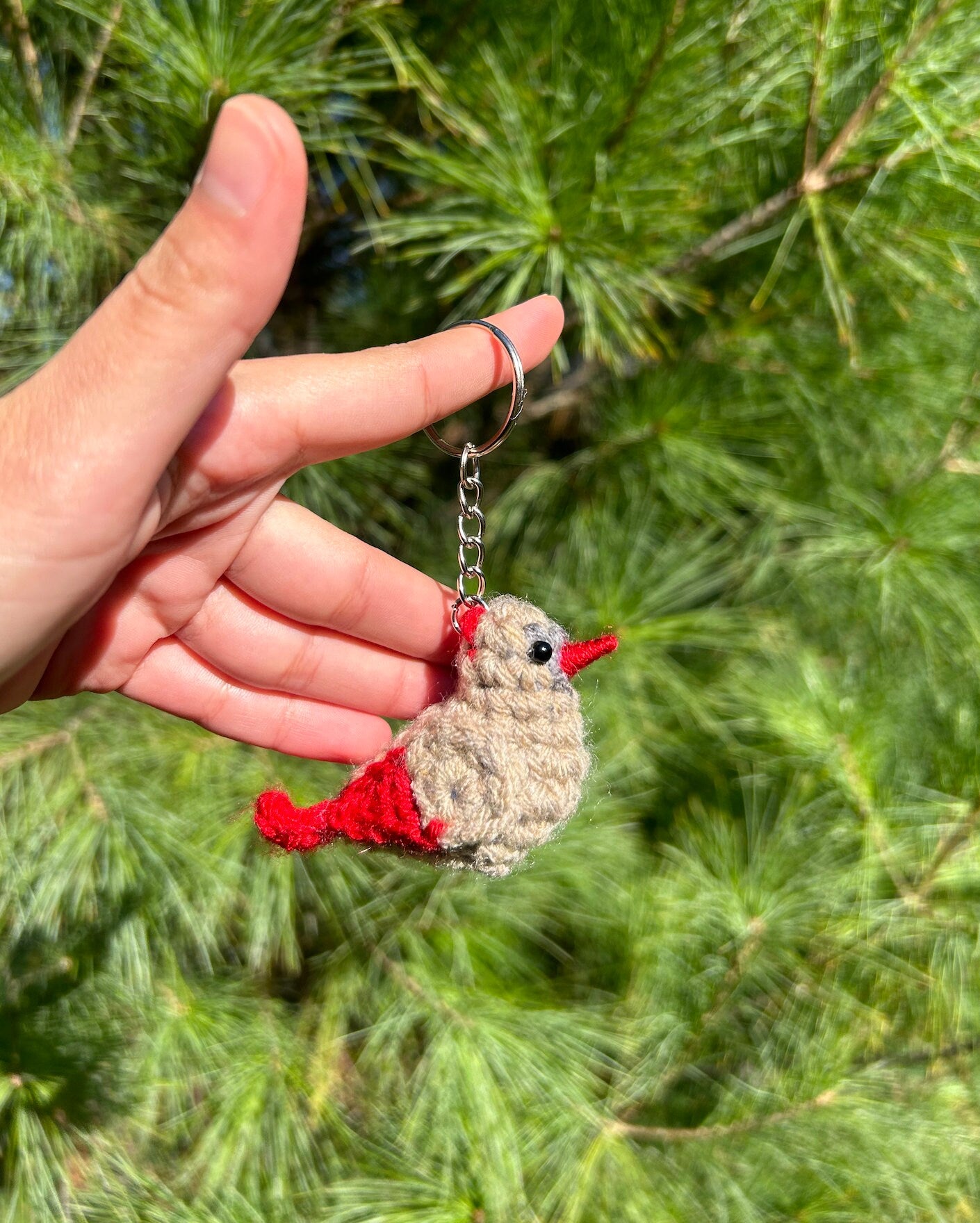 Tiny Birdies Female Cardinal Written Crochet Pattern | DIGITAL PDF