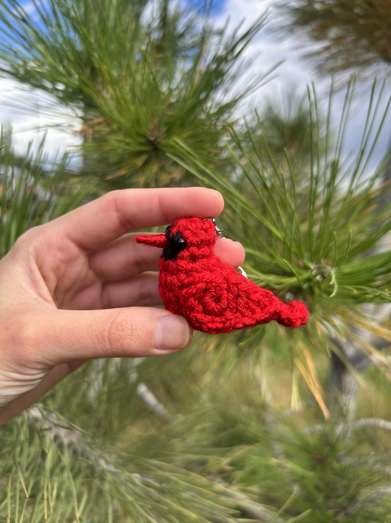 Tiny Birdies Cardinal Written Crochet Pattern | DIGITAL PDF