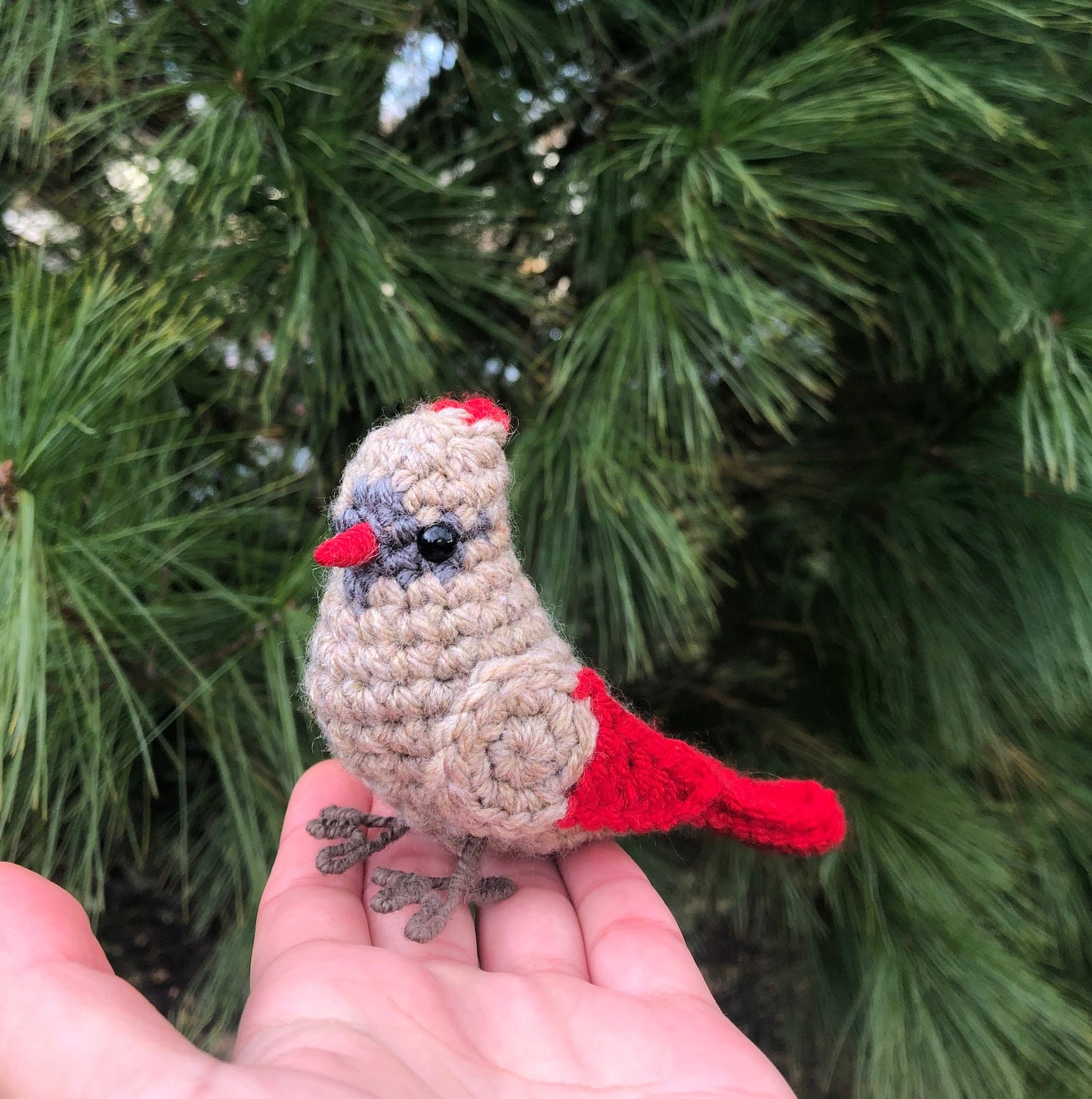 Female Cardinal Written Crochet Pattern | DIGITAL PDF
