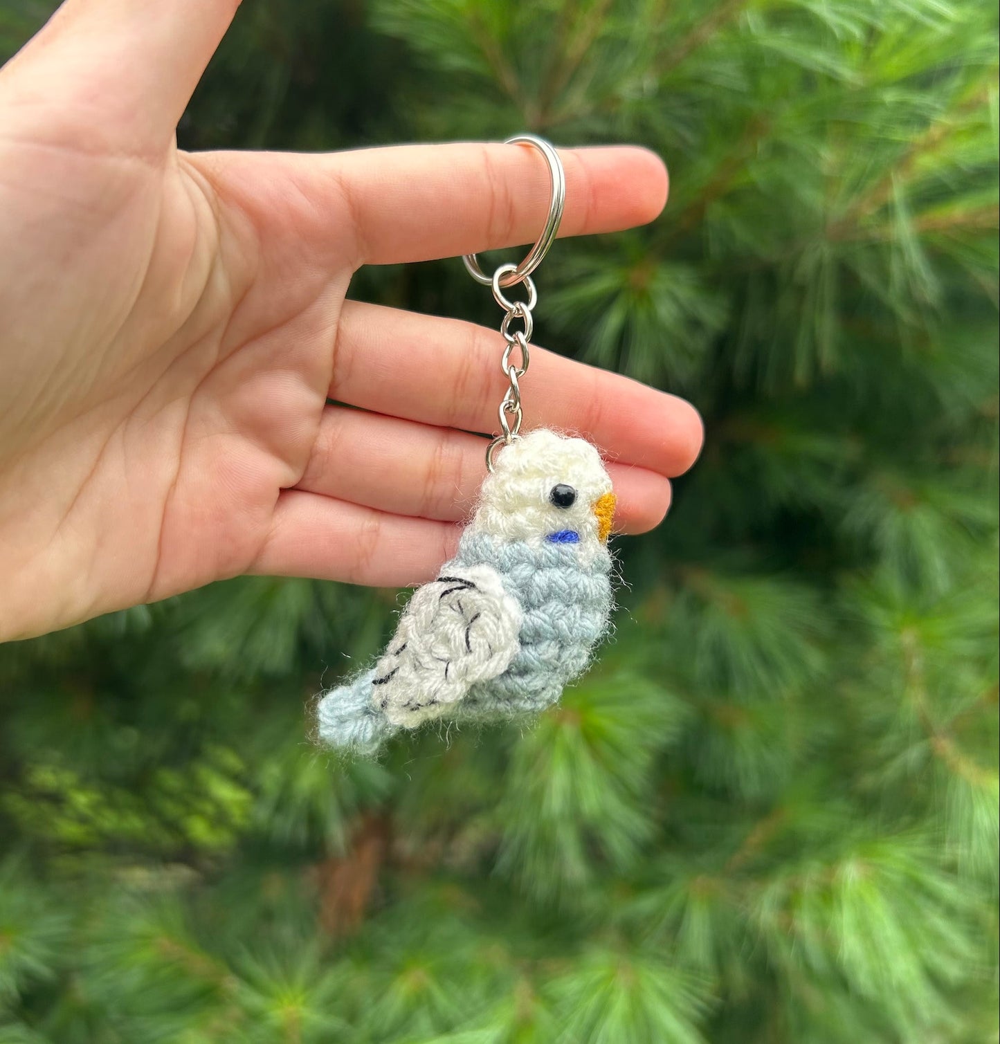 Tiny Birdies Parakeet Keychain