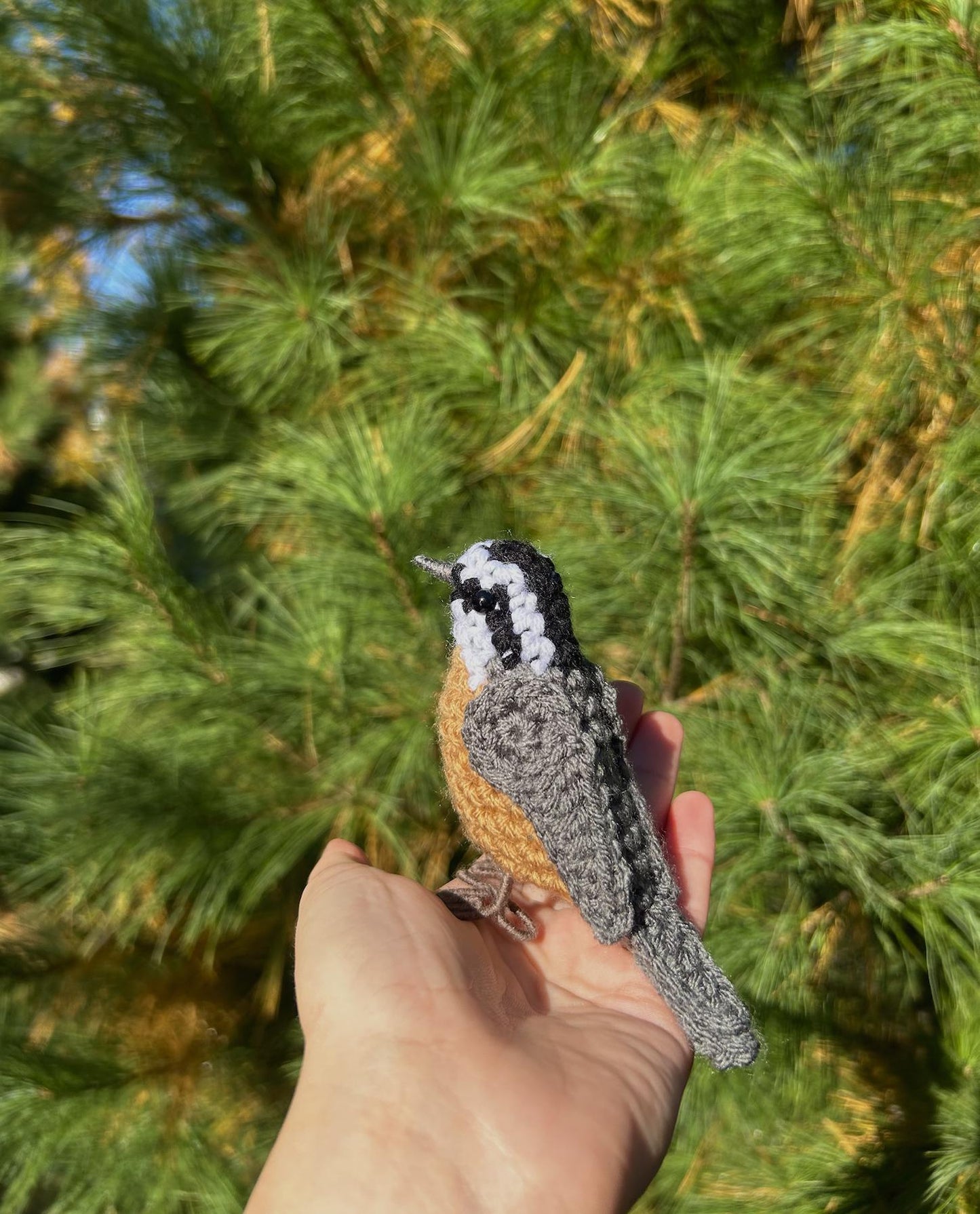 Red-breasted Nuthatch Written Crochet Pattern | DIGITAL PDF