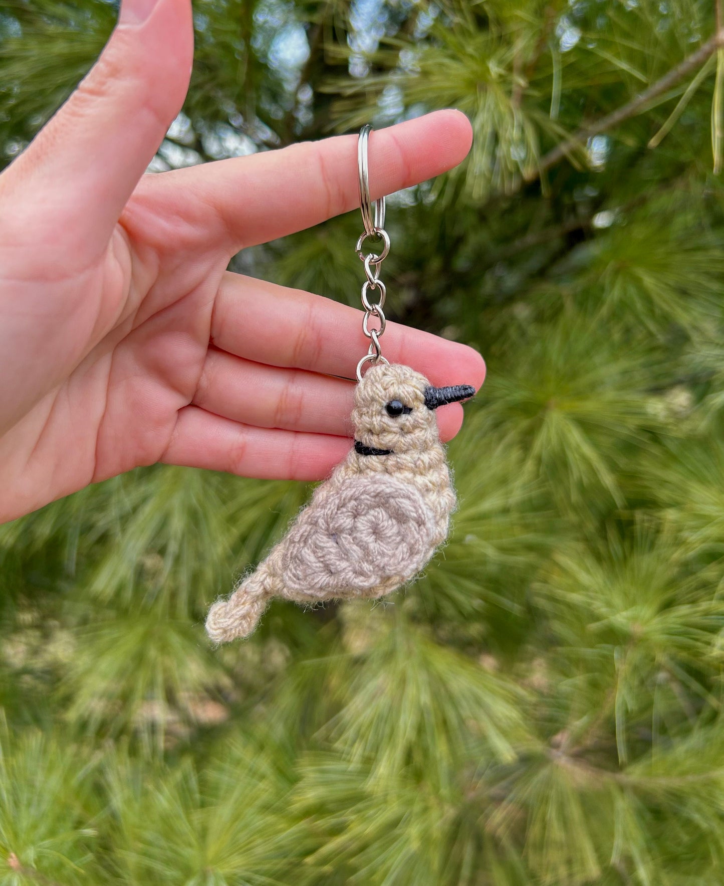 Tiny Birdies Ring-necked Dove Keychain