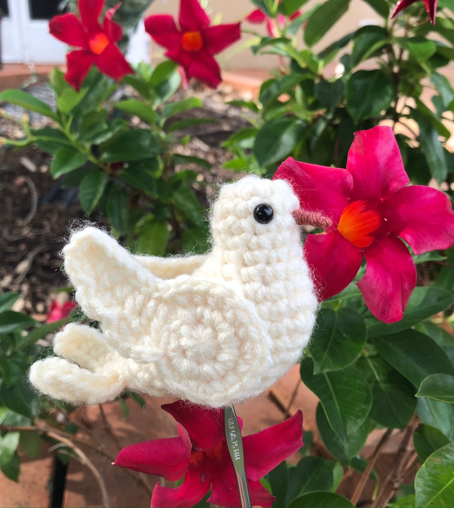 White Peace Dove Written Crochet Pattern | DIGITAL PDF