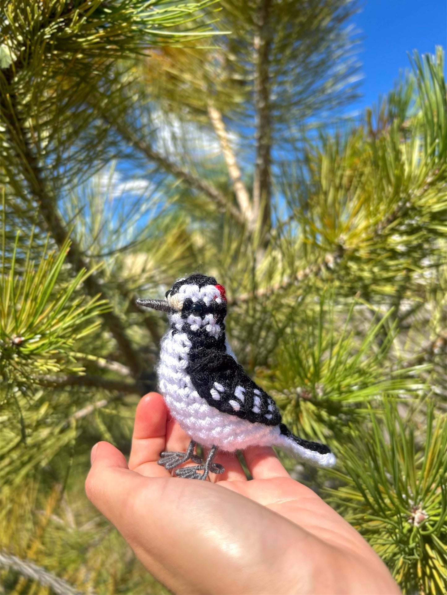 Downy Woodpecker Written Crochet Pattern | DIGITAL PDF