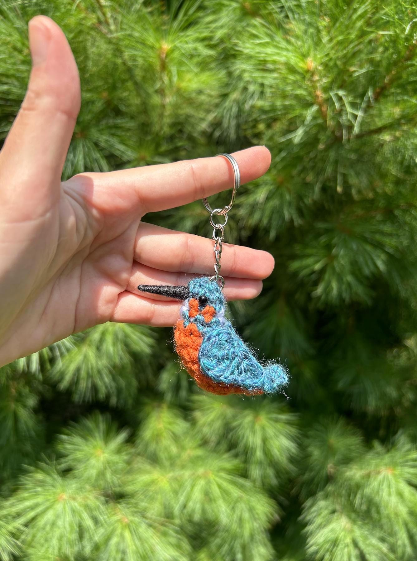 Tiny Birdies Kingfisher Keychain