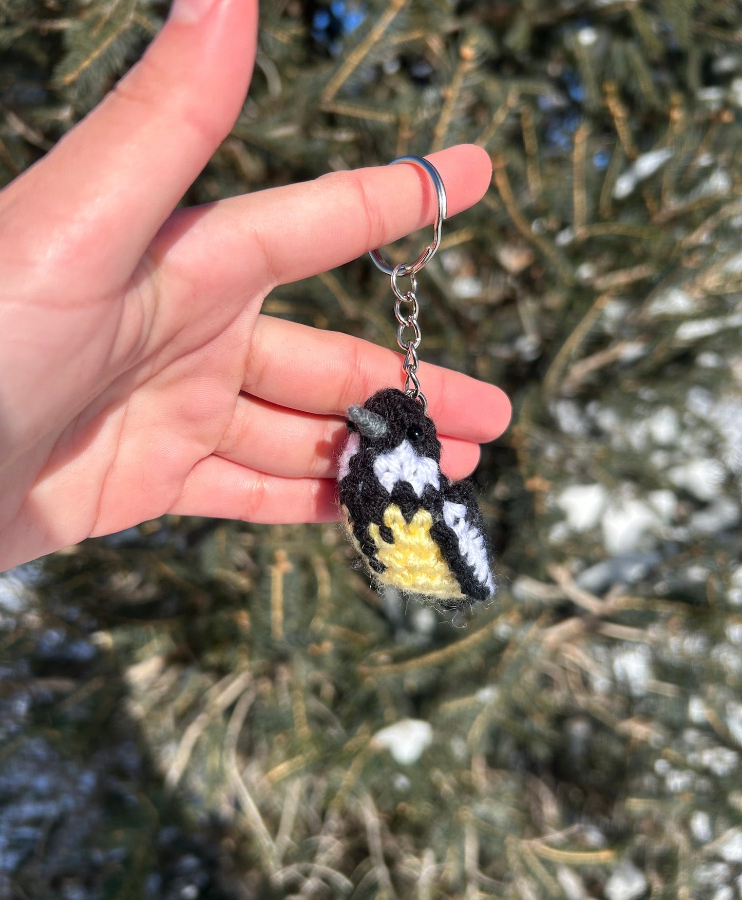 Tiny Birdies Great Tit Keychain