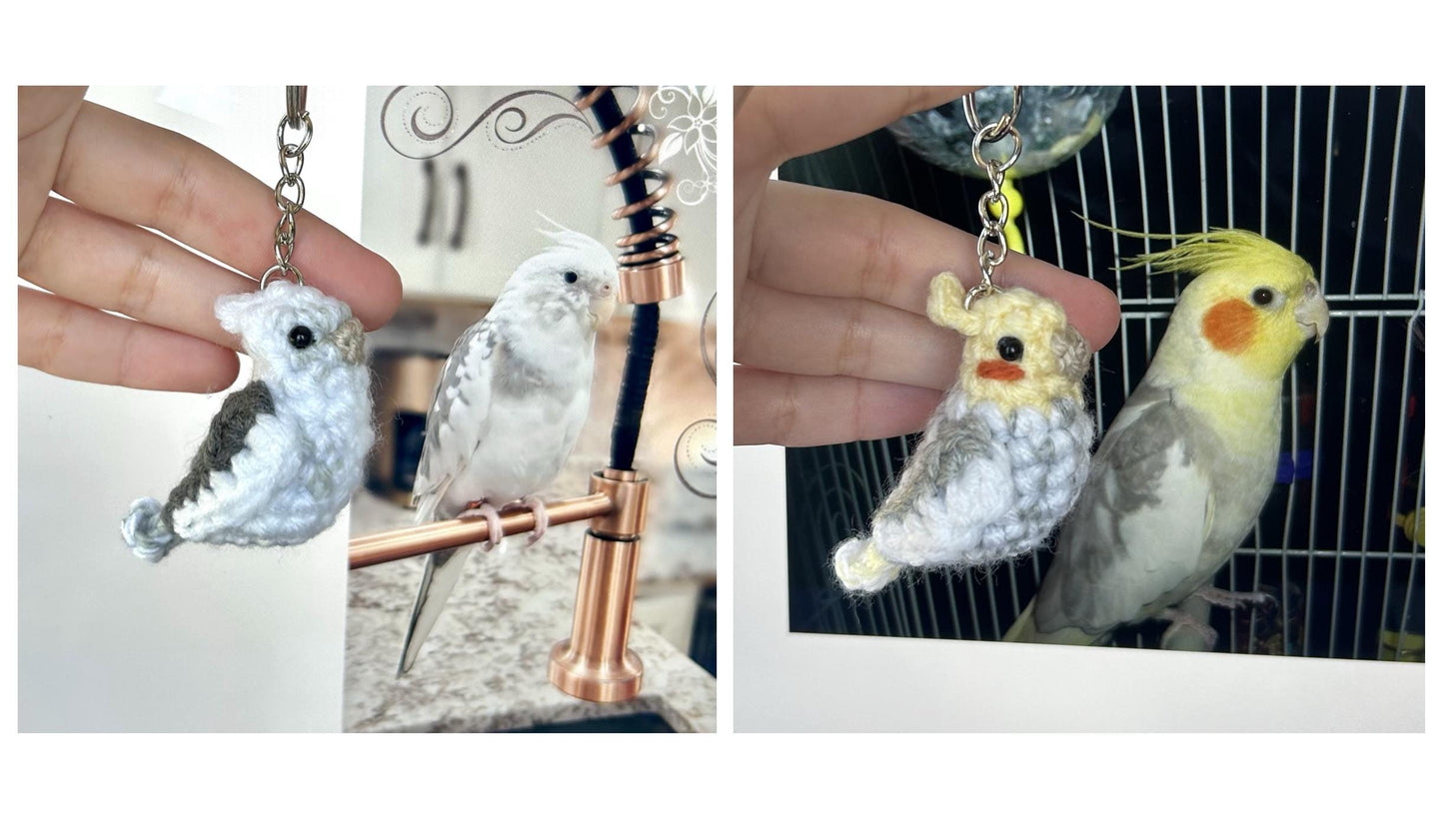 Tiny Birdies Cockatiel Keychain