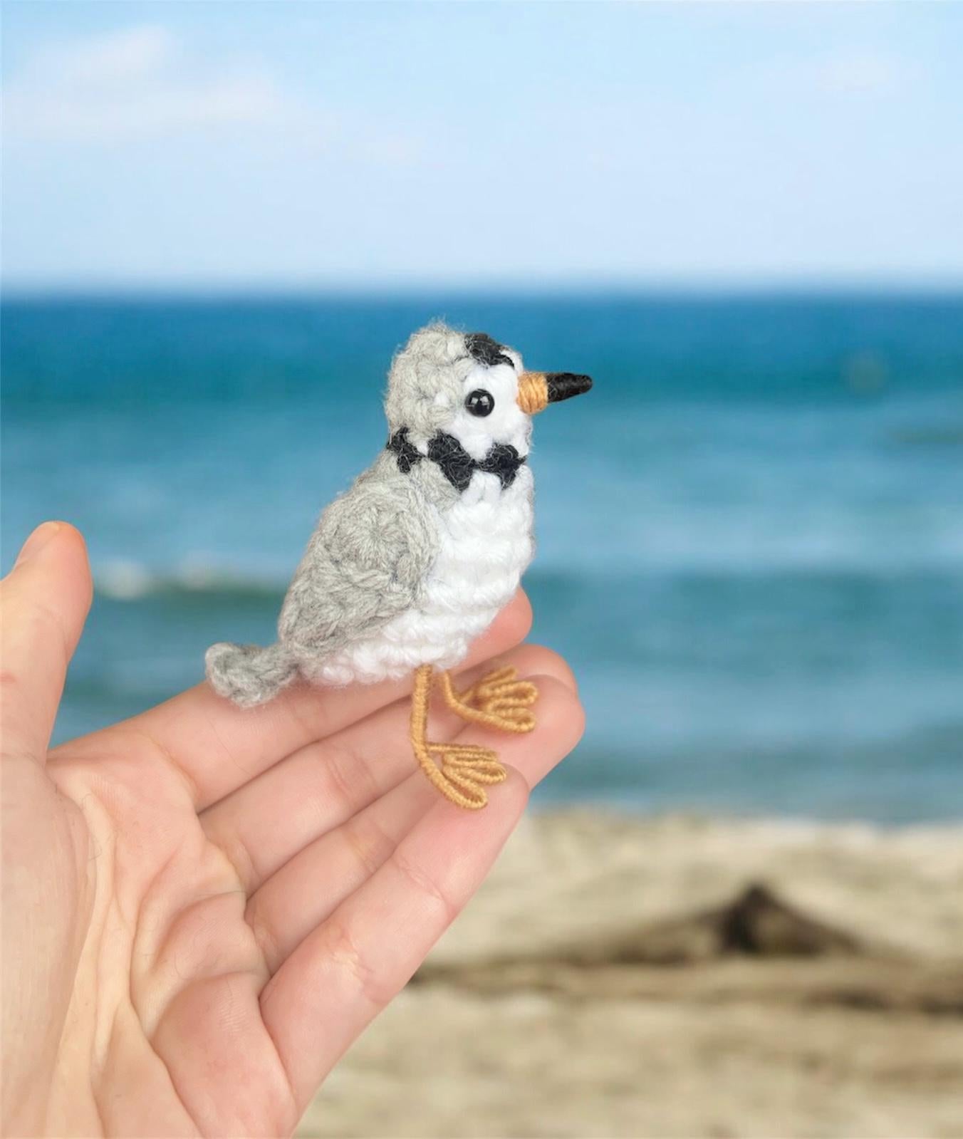 Tiny Birdies Piping Plover Keychain