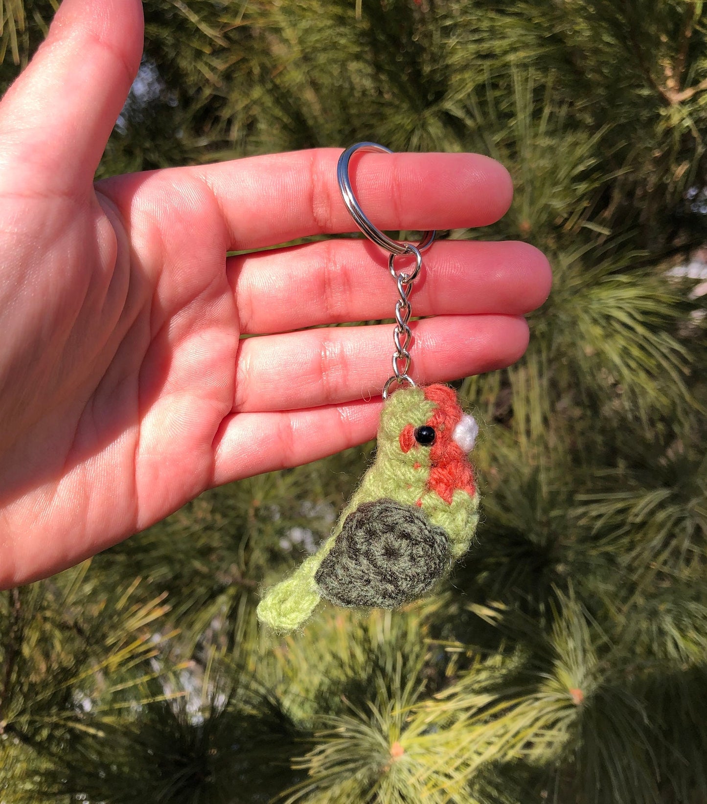 Tiny Birdies Lovebird Keychain