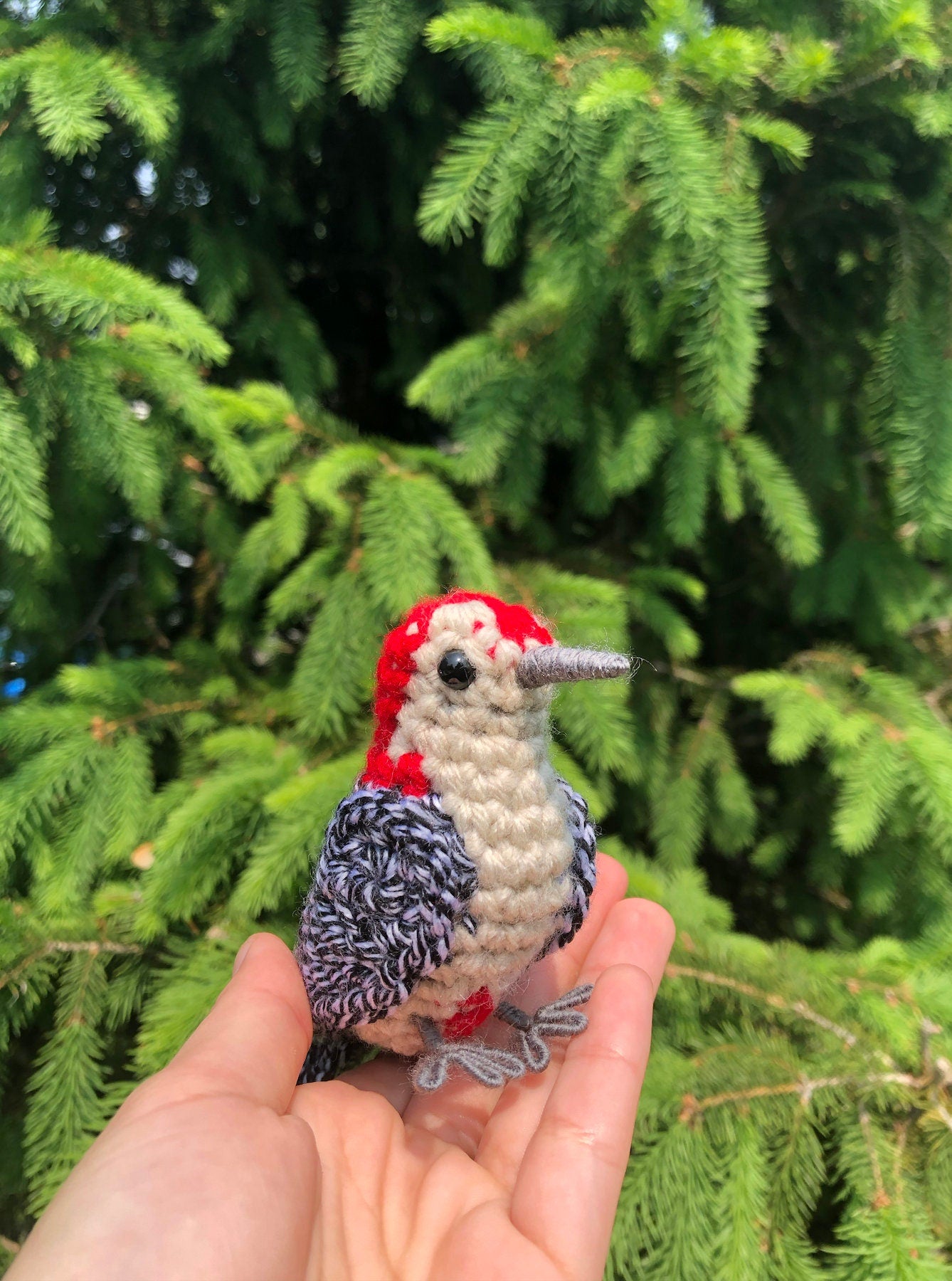 Red-bellied Woodpecker Written Crochet Pattern | DIGITAL PDF