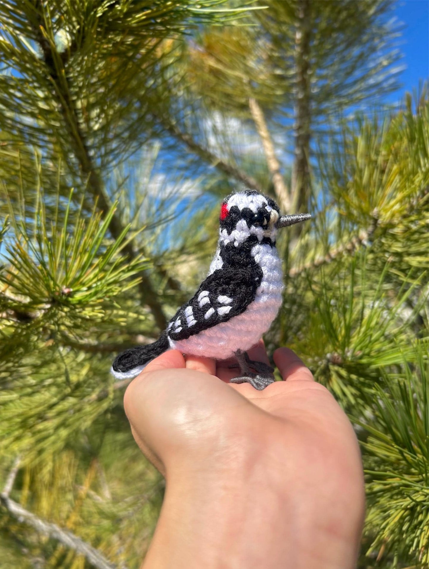 Downy Woodpecker Written Crochet Pattern | DIGITAL PDF