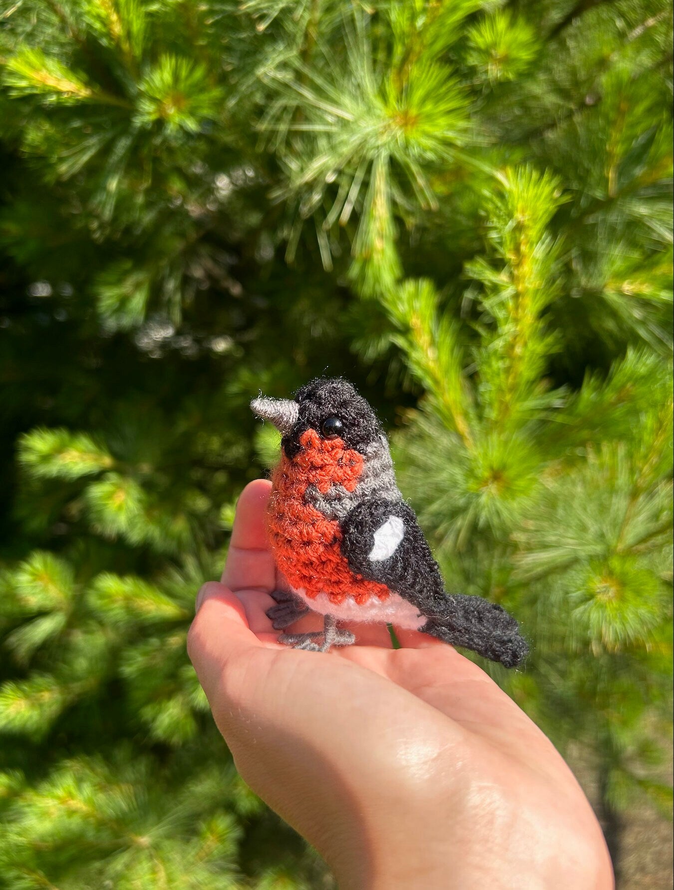 Eurasian Bullfinch Written Crochet Pattern | DIGITAL PDF