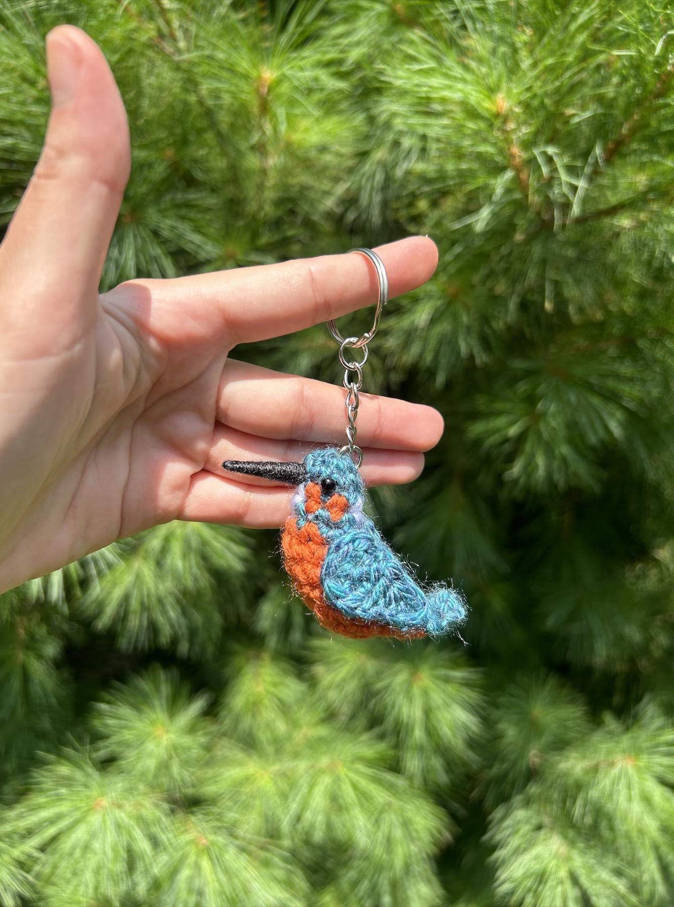 Tiny Birdies Kingfisher Written Crochet Pattern | DIGITAL PDF