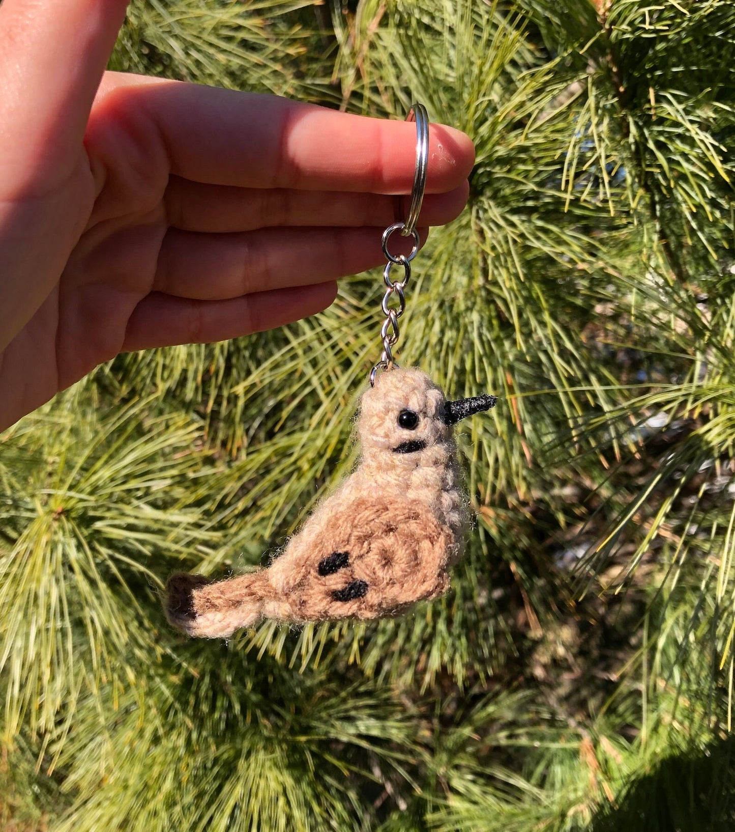 Tiny Birdies Mourning Dove Keychain