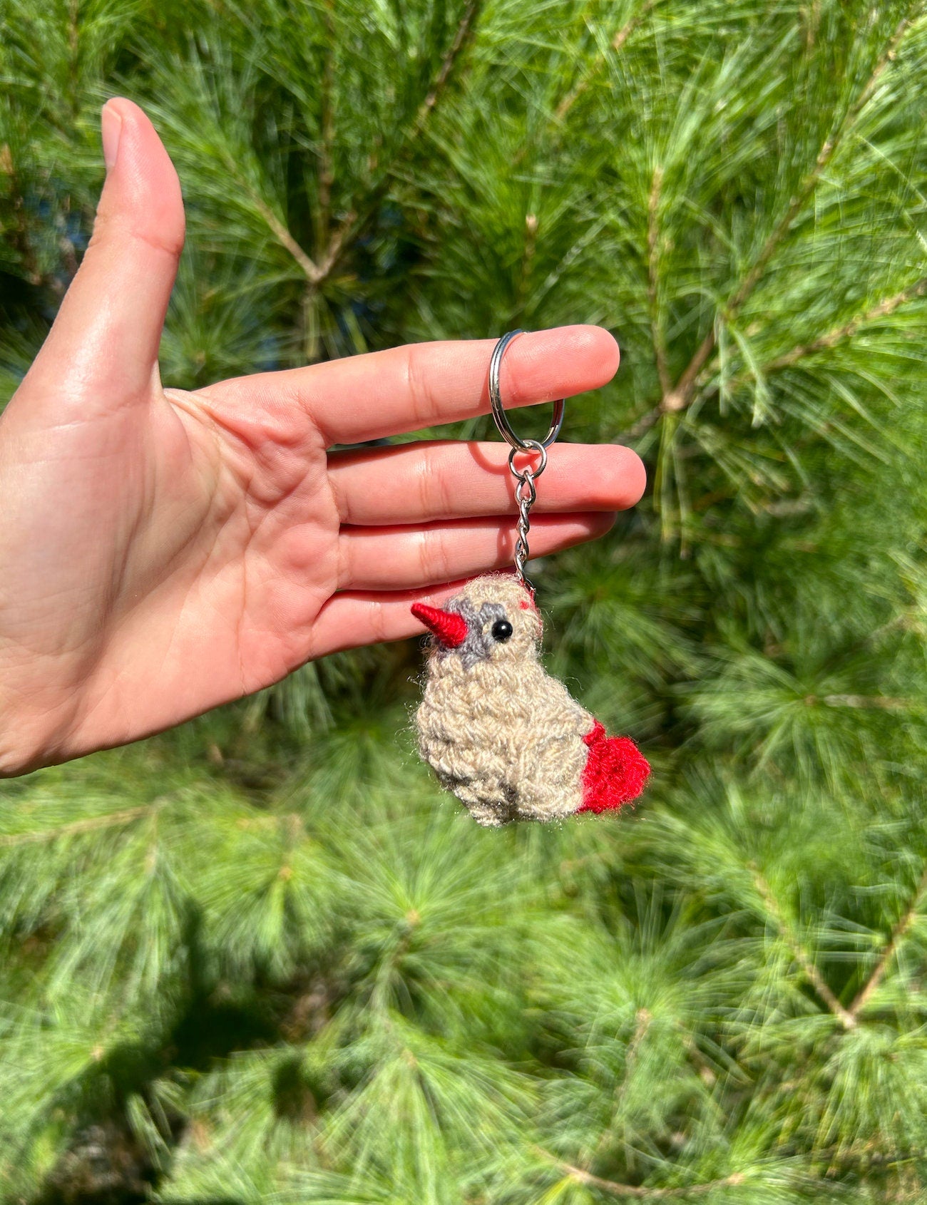 Tiny Birdies Female Cardinal Written Crochet Pattern | DIGITAL PDF