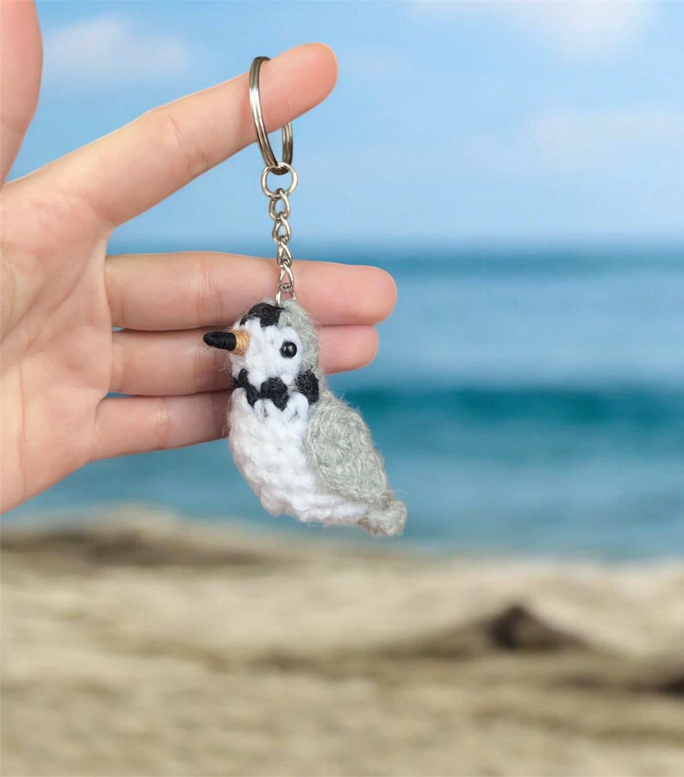 Tiny Birdies Piping Plover Keychain
