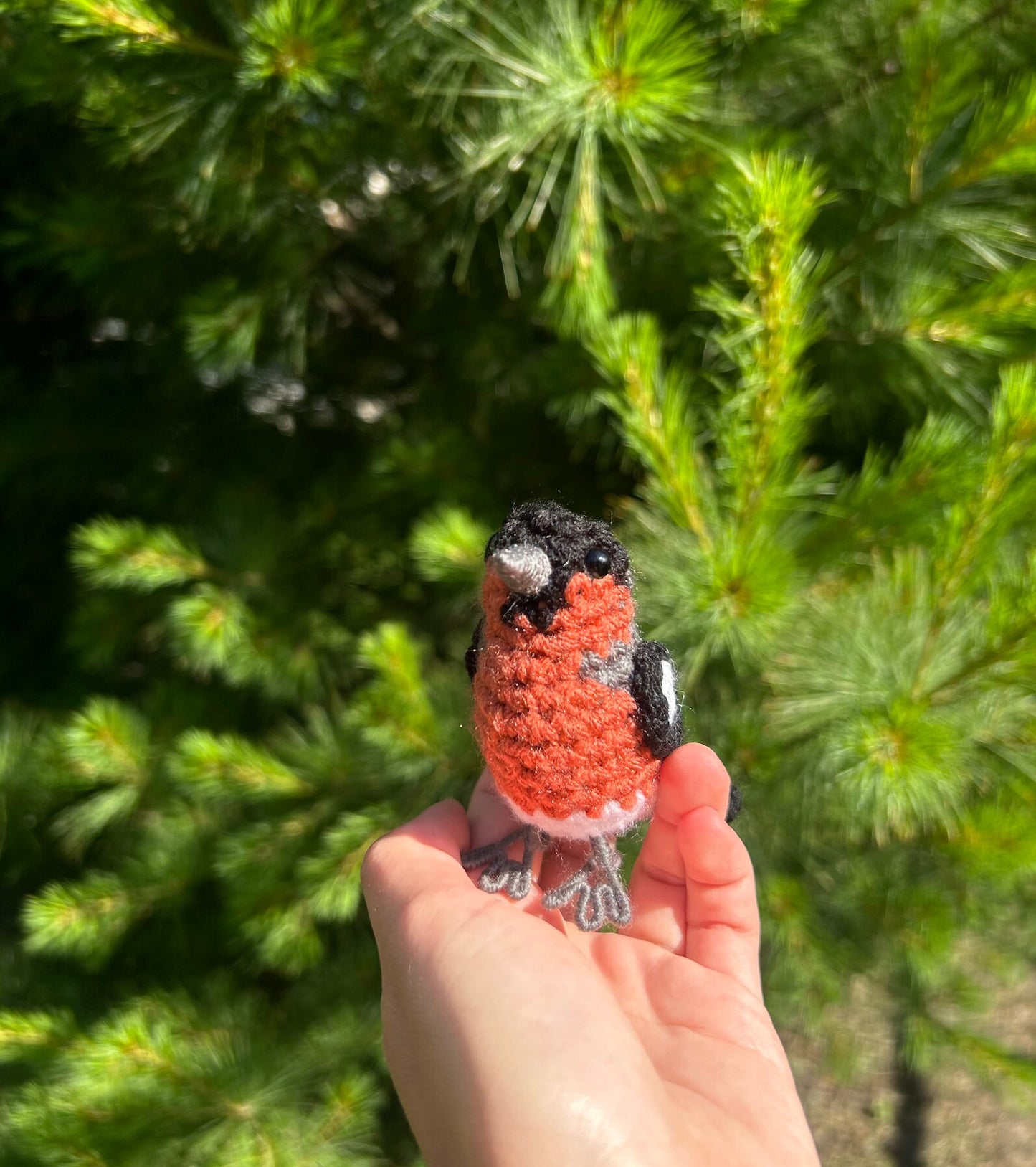Eurasian Bullfinch Written Crochet Pattern | DIGITAL PDF